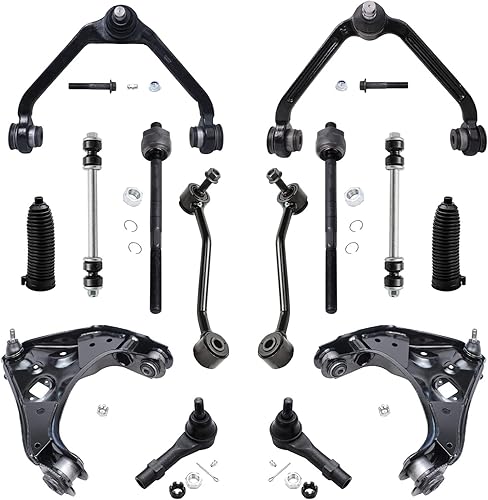 Miniatura 27 de Detroit Axle - 4WD Front End 14pc Kit de suspensión para Ford F-150 F-250 Expedition Navigator, 2 brazos de control superior 2 rótulas inferiores 2