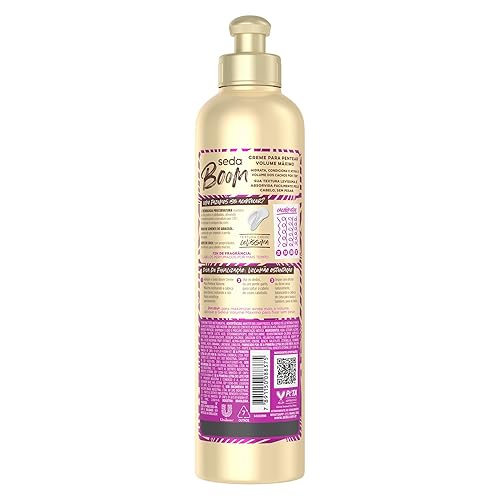 Miniatura 3 de Seda - Linha Boom - Creme para Pentear Volume Maximo 350 Ml - (Colección Boom - Crema Peinadora Volumen Máximo 11.83 Fl Oz)
