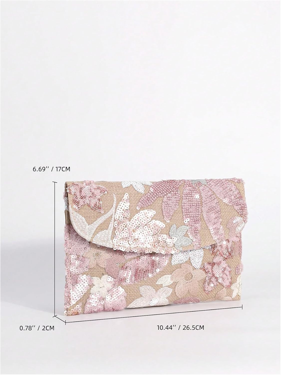 Verdusa Women's Floral Embroidery Sequin Evening Beaded Clutch Bags 2026 Party Purses