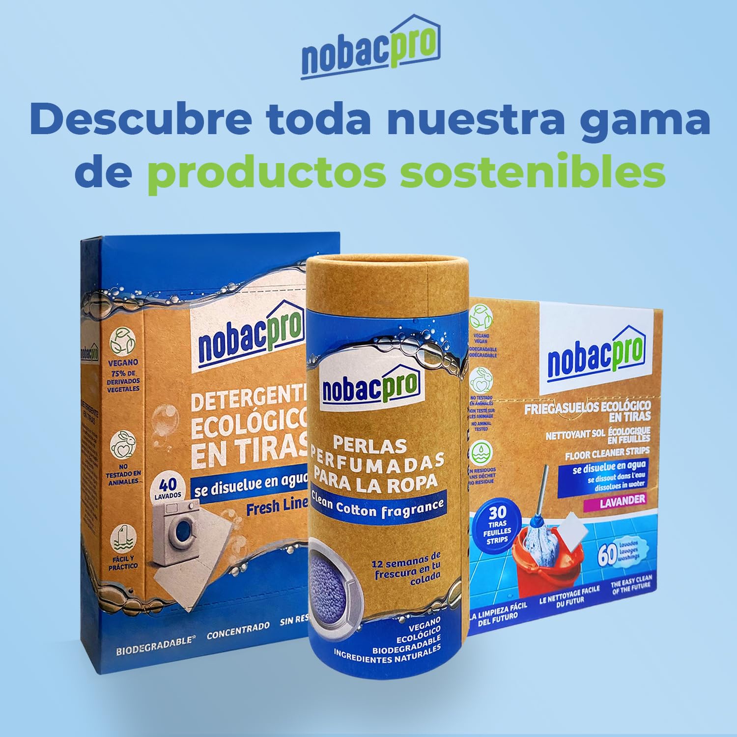 Detergente en Tiras para Lavadora | Hasta 400 Lavados - 200 Tiras | Olor Free Fragance | 100% Ecológico | Hipoalergénico y vegano | No contiene plásticos | Fabricado en España | Sin Plásticos, Hipoalergénico y Vegano, Sin Fosfatos ni Parabenos, Fabricado