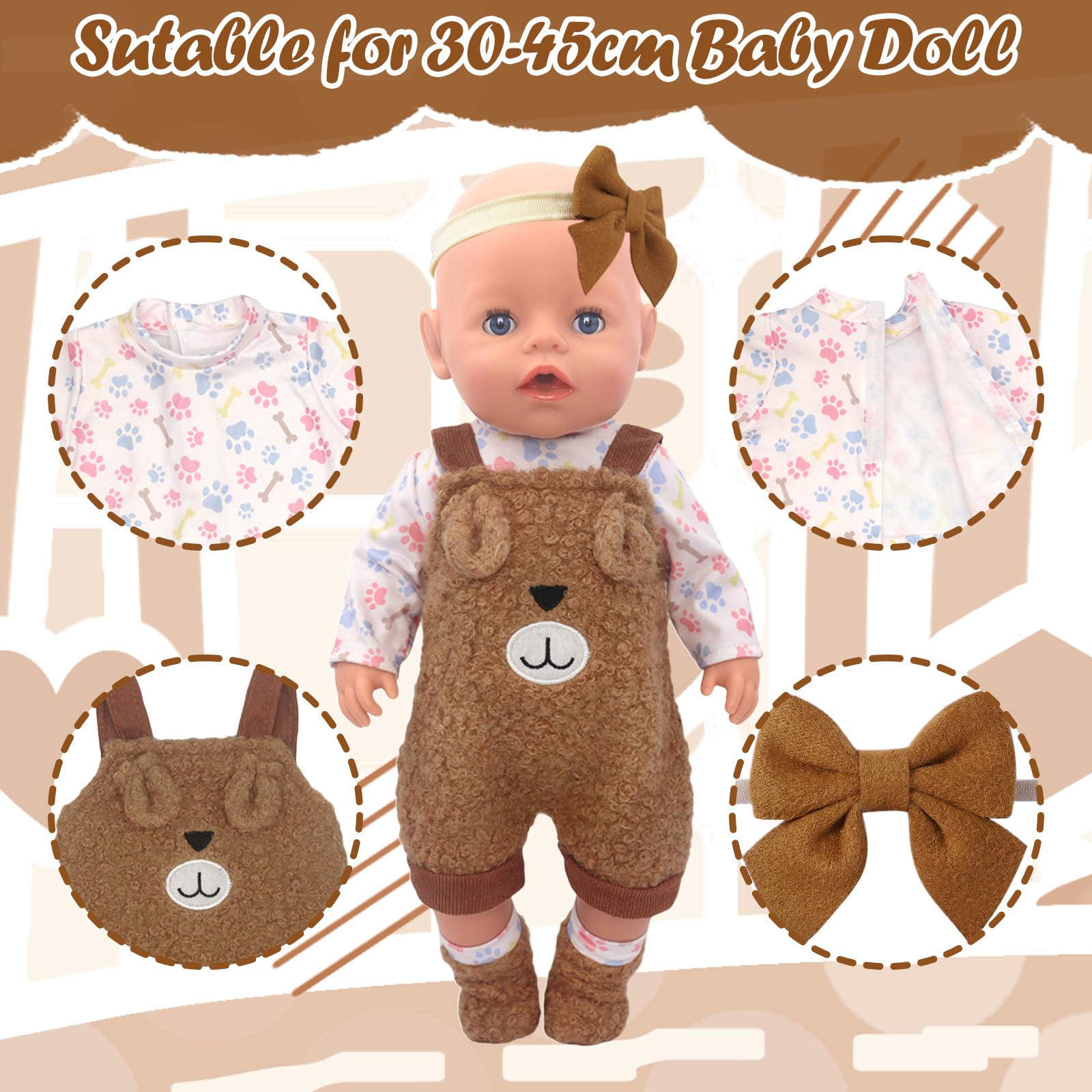 Baby Doll Clothes for 35-43 cm Dolls - Image 3
