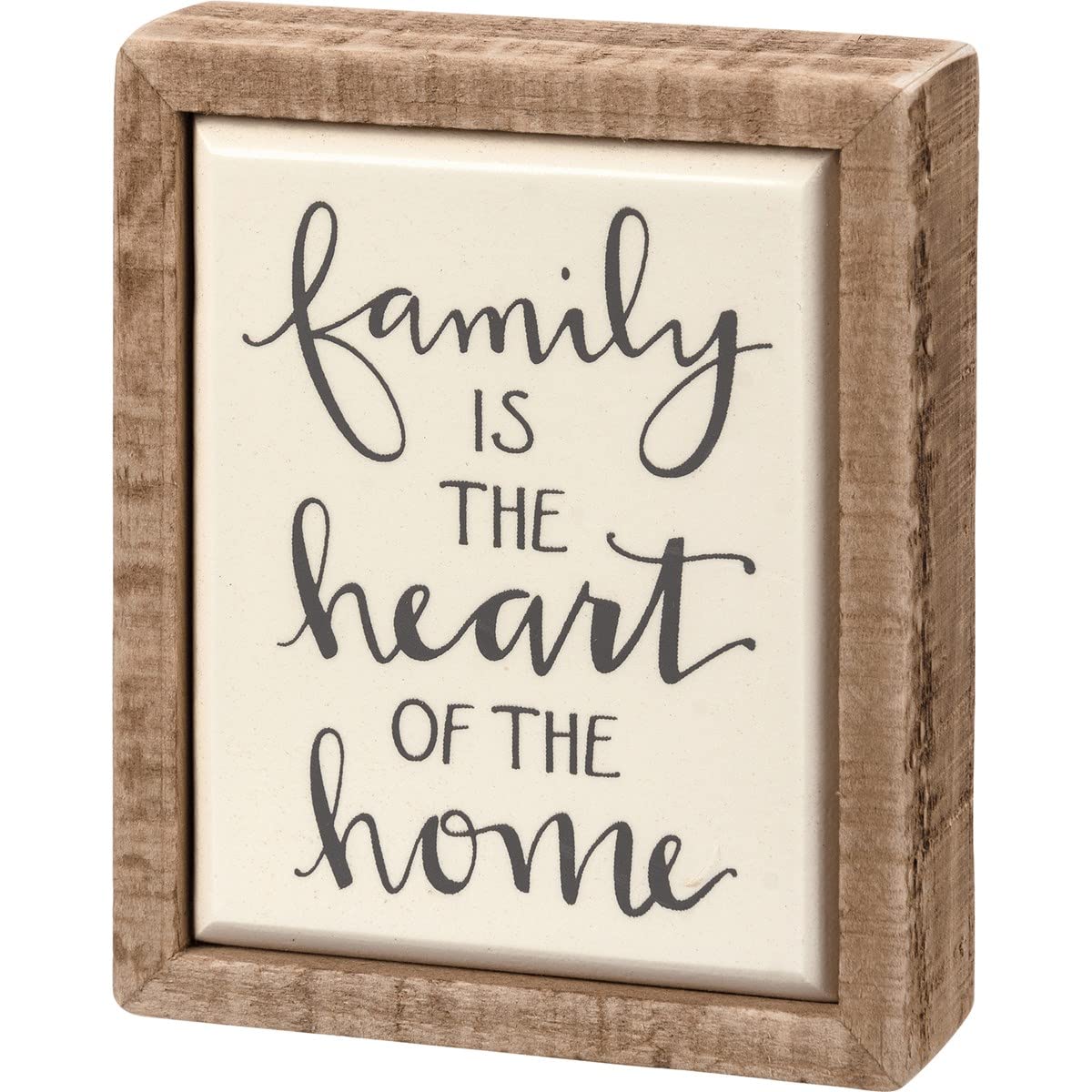 Scritta in legno Home is where the heart is