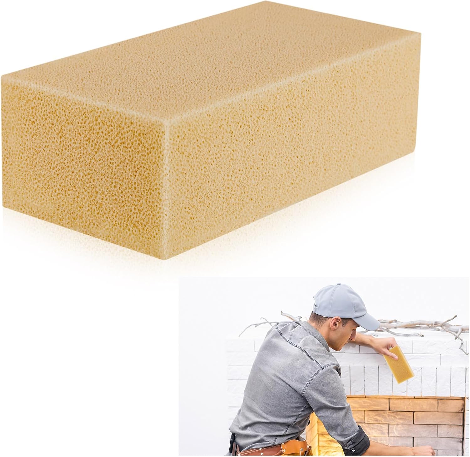 Tessco for you 12 Pcs Reusable Soot Eraser Sponge for Dry Cleaning - Effective Soot Remover for Pet Hair, Dust, and Dirt on Painted Walls, Books, and Car Interiors