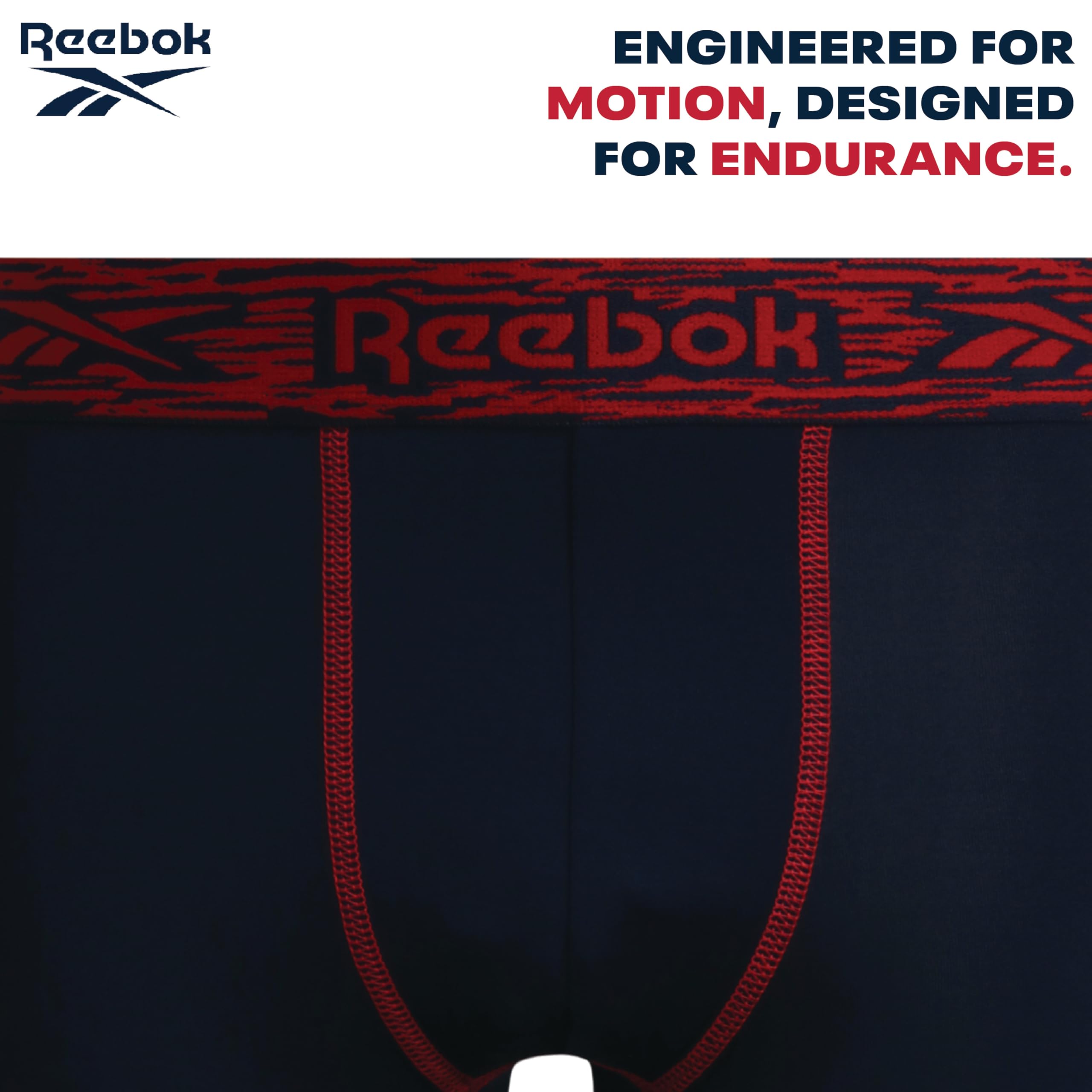 Reebok Calzoncillos Tipo bóxer de Pierna Larga para niños (Paquete de 3)