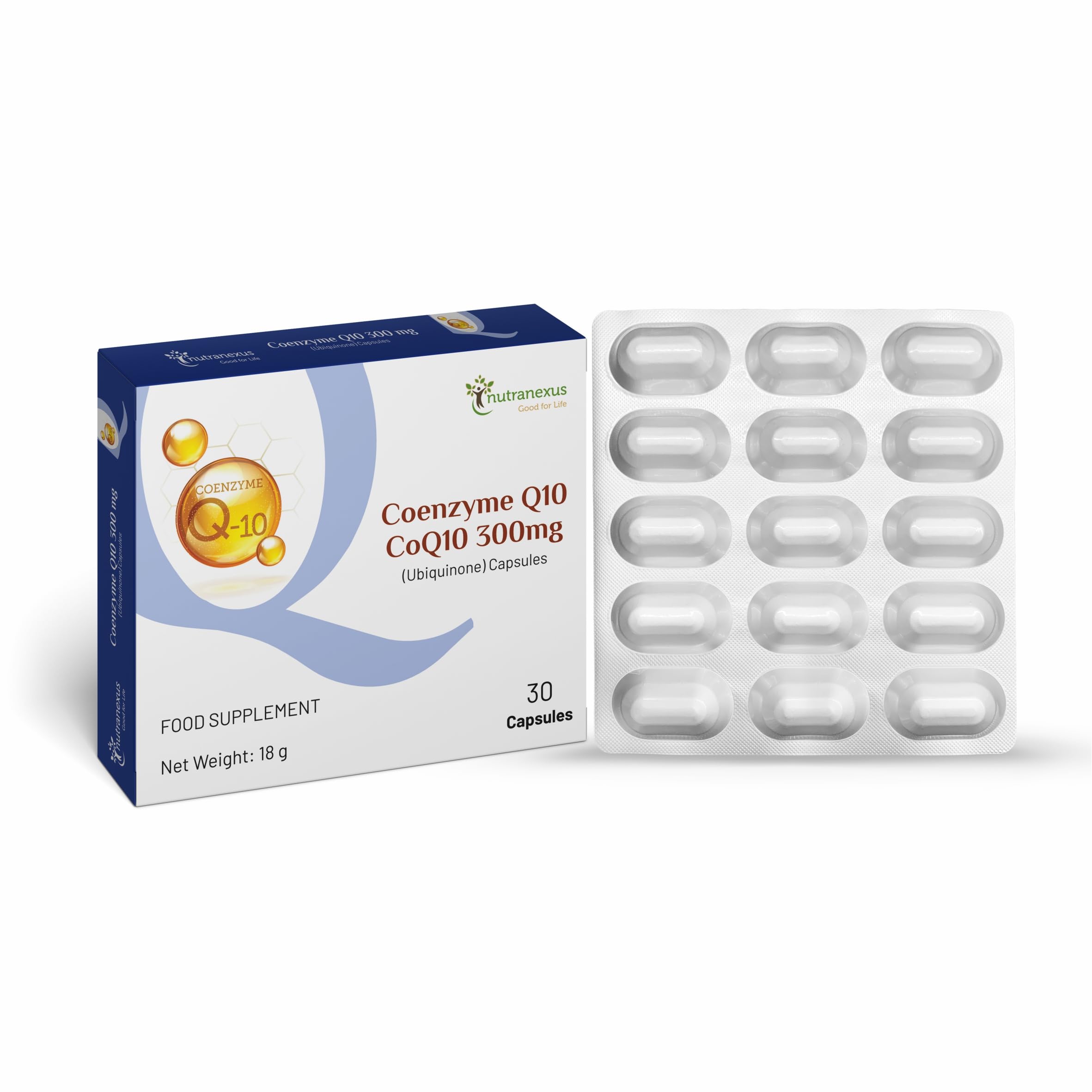 Co Enzyme - Q10 300mg Ubiquinone | Power Up Your Cellular Energy | Supports Hearth Health, Muscle Function & Boosts Energy Levels