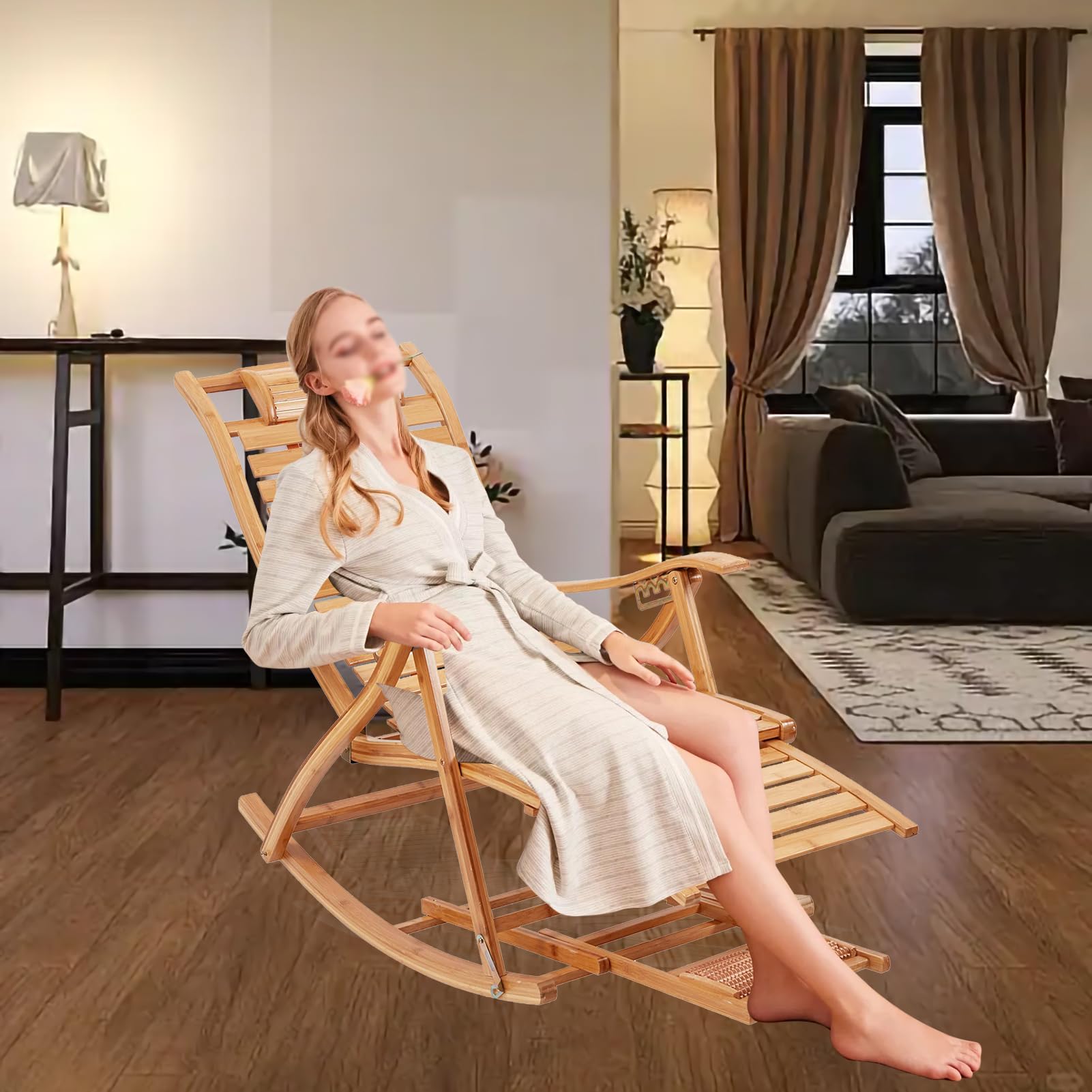 sedia a dondolo per esterni - sdraio pieghevole & lettino prendisole per sauna, sdraio pieghevole per balcone - sdraio da giardino perfetta per lettino prendisole, sdraio per patio, balcone