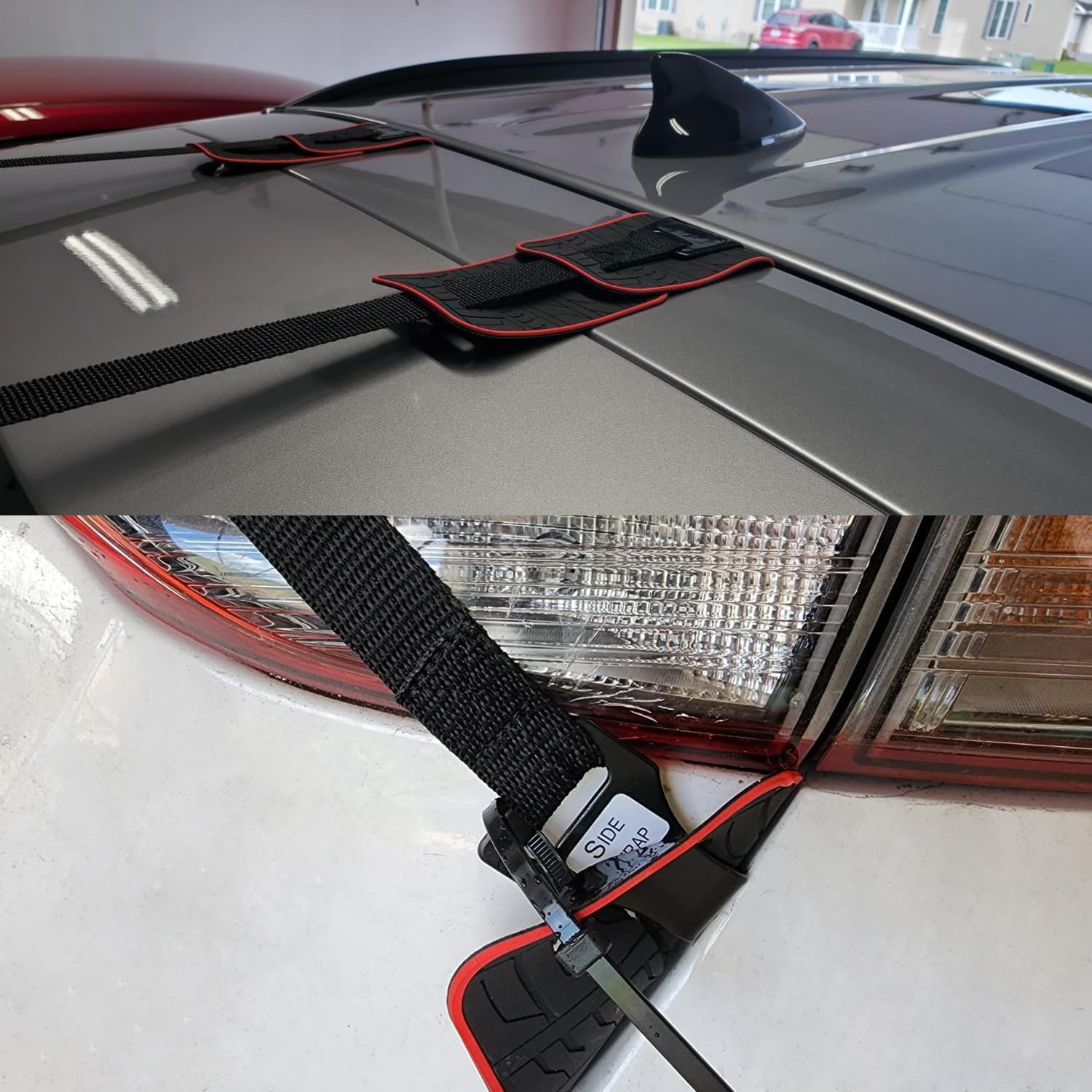 Car Bike Rack Anti-Scratch Silicone Pads, Non-Slip Anti-Collision Paint Protector, Tire Pattern, Pack of 10