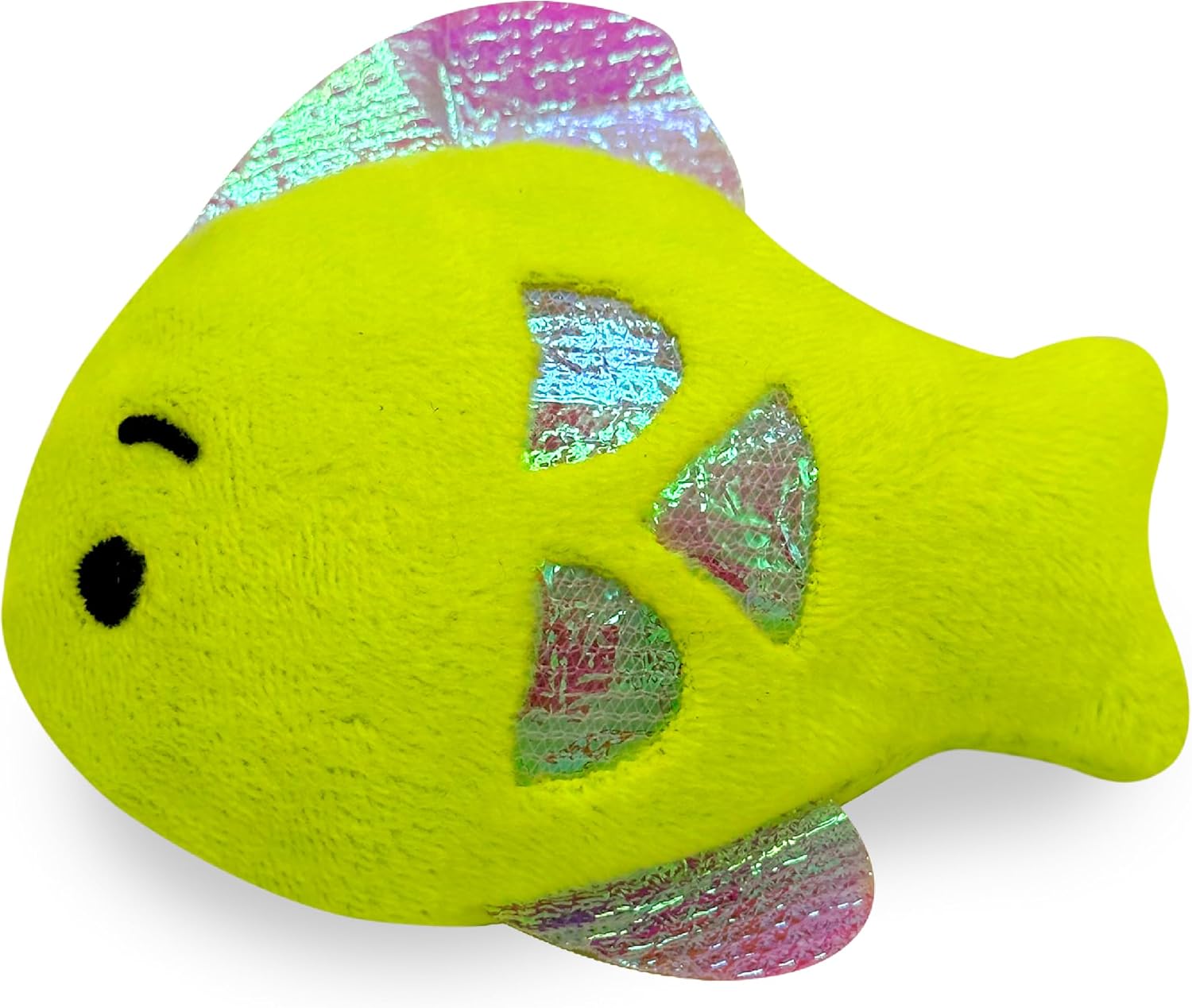 Pounce & Purr 3-Pack Plush Catnip Cat Toys - Seashine Series | Catnip & Silvervine infused, shiny iridescent accents - interactive play toys for indoor cats & kittens