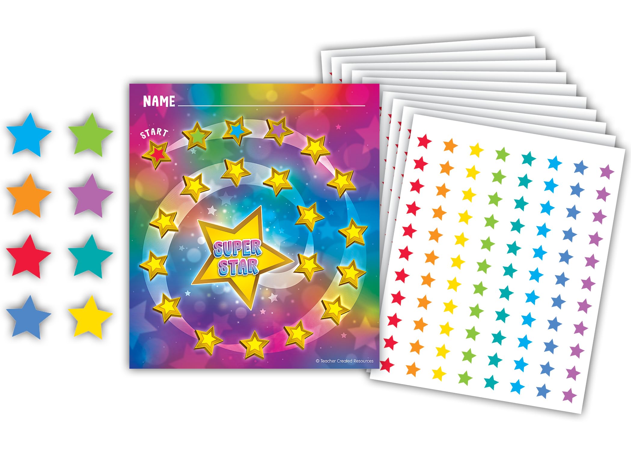 Teacher Created Resources Super Star Reward Trackers with Stickers (TCR6867)
