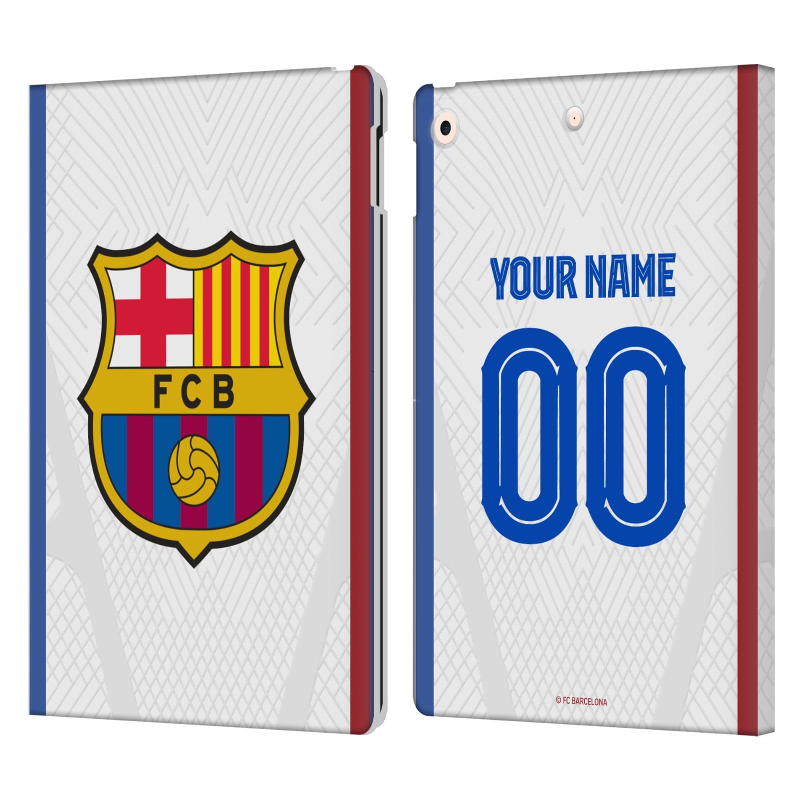 Étui cuir iPad 10.2 FC Barcelona抗震防摔全 check 保护壳