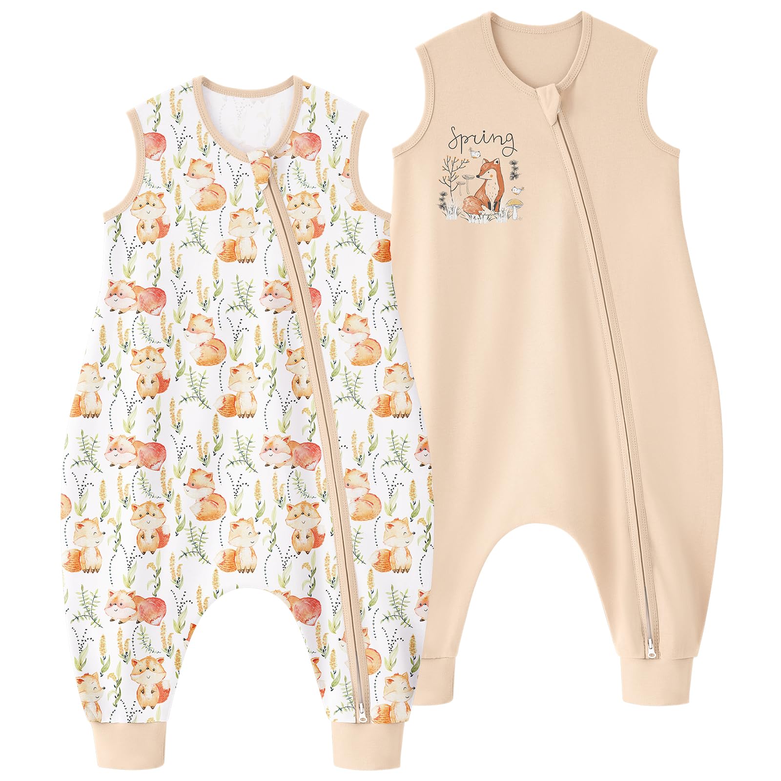Yoofoss Schlafsack Baby 100% Baumwolle Babyschlafsack für Jungen Mädchen Neugeborene