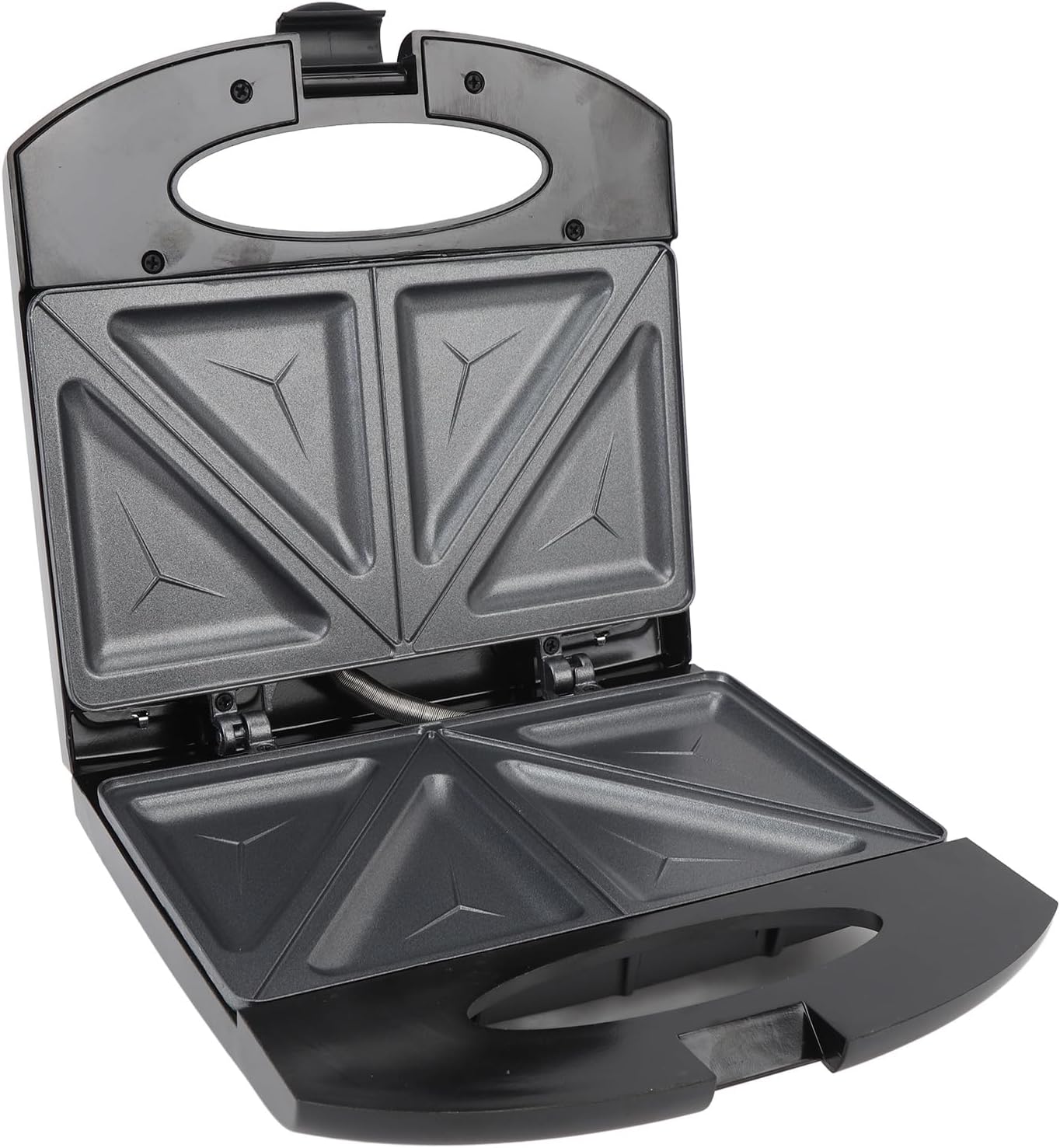 Pancake Maker, 800W Electric Sandwich Press Panini Presses Breakfast Sandwich Maker Sandwich Maker Press with Handle Anti Stick Aluminum for Waffle Snacks Cooking Breakfast