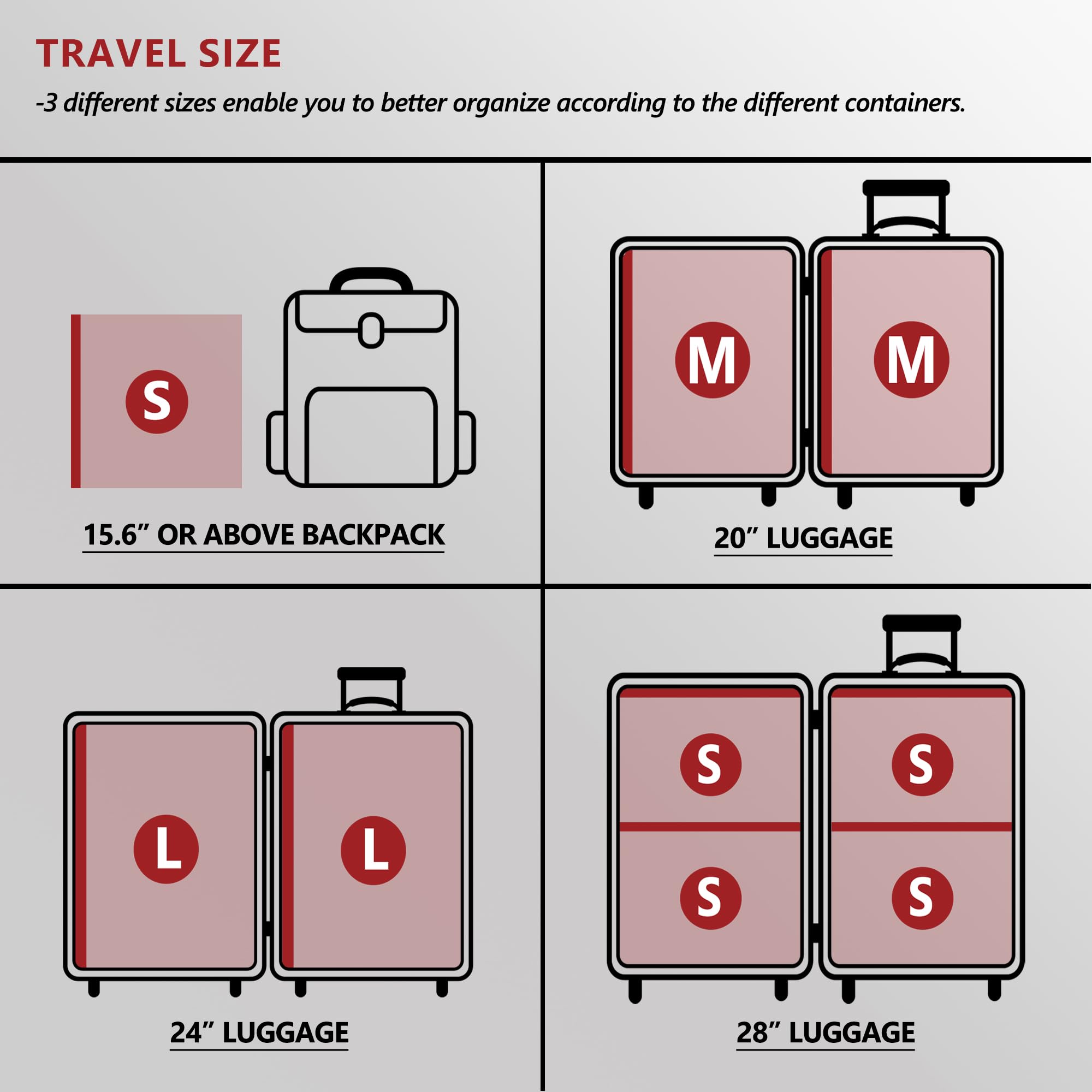 18 Pack Travel Vacuum Storage Bags for Clothing with Rechargeable Electric Pump, Compression Packing Cubes Organizer for Luggage Suitcase, Space Saver Seal Bags for Vacation Cruise