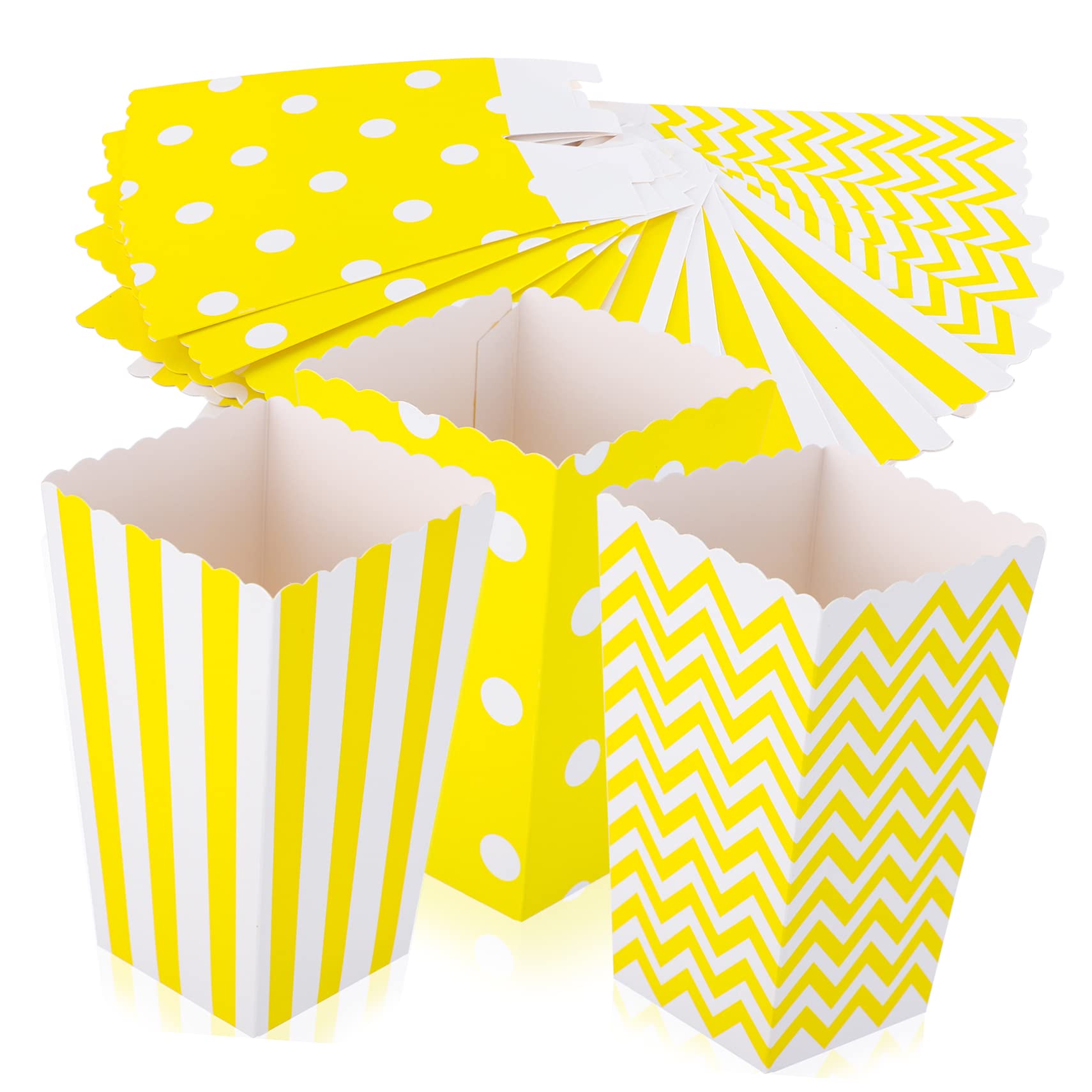 VINTORKY Thanksgiving Popcorn Buckets Pcs Paper Popcorn Boxes Movie Night Treat Boxes