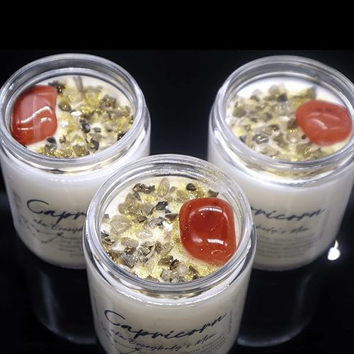 Miniatura 5 de Lucky Mfer Green Aventurine Crystal Candle for Good Luck and Fortune, Dragons Blood Scented, Handmade Lucky Charm Candles, Black Owned Gifts for