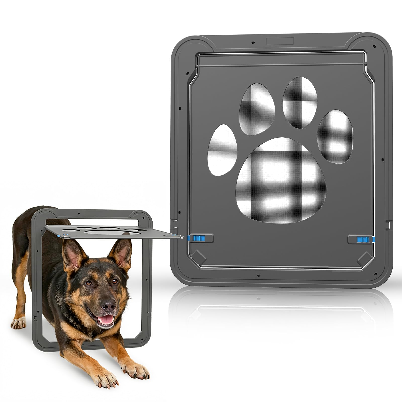 Chatière pour moustiquaire grand chien et chat 42x37 cm