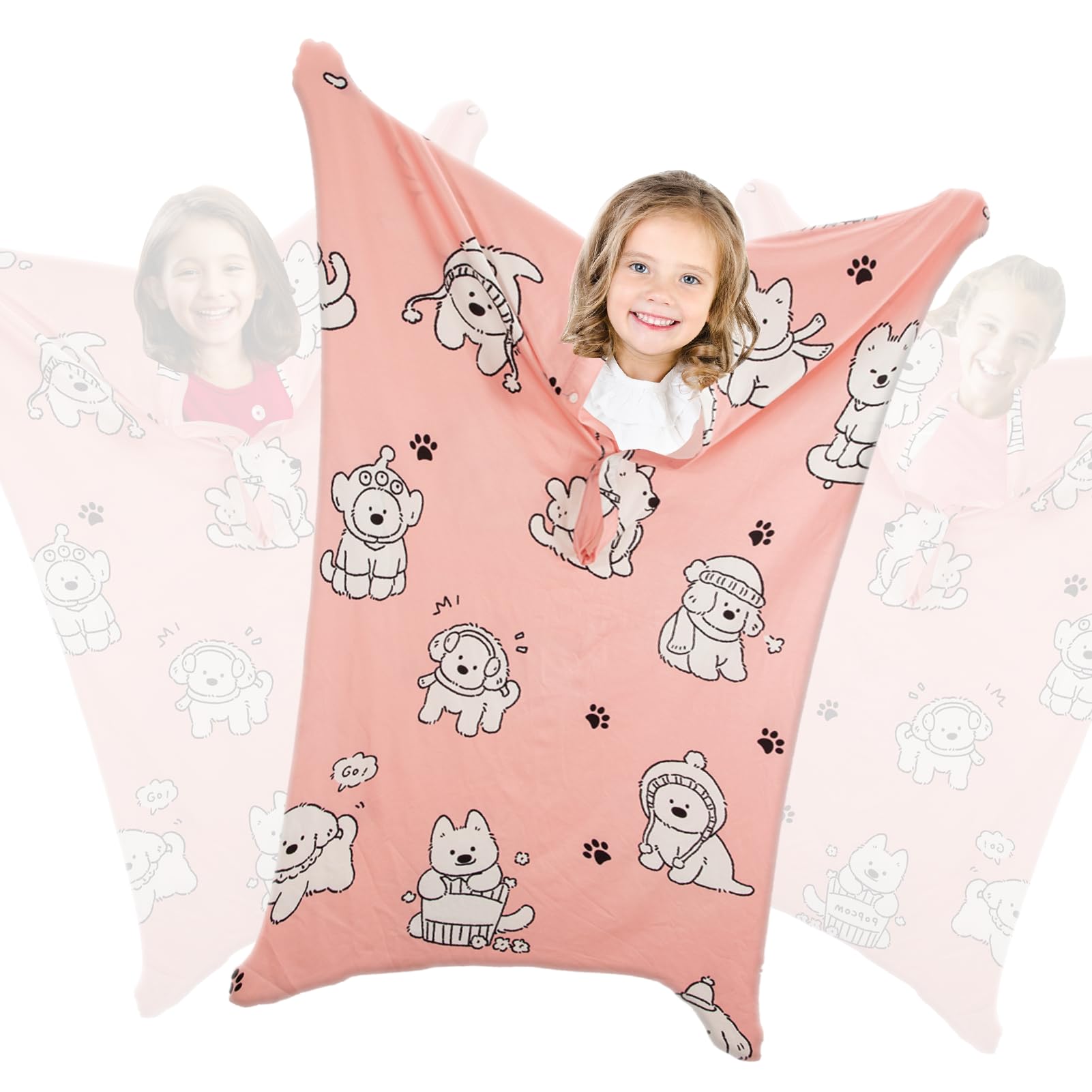 Pink Dog Sensory Body Sock for Autistic, Sensory Socks for Kids, Sensory Items for Lmprove Sensory Processing Disorder, Special Needs Body Socks for