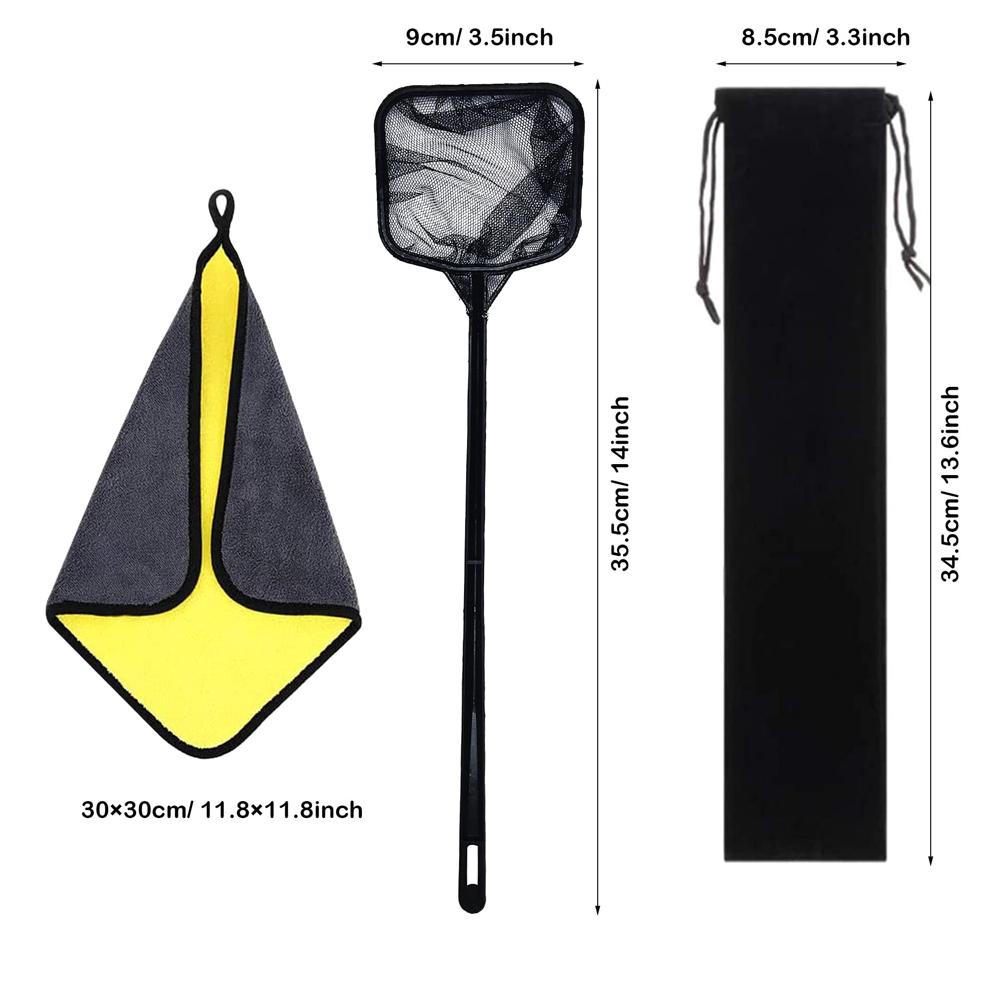 Cayway 7 Pz Strumenti Acquario Piante Acquario Attrezzi Set di Attrezzi Per Acquario Acquario in Acciaio Inossidabile, Acciaio Inossidabile Forcipe, Forbici, Pala per La Pulizia Dell'Acquario
