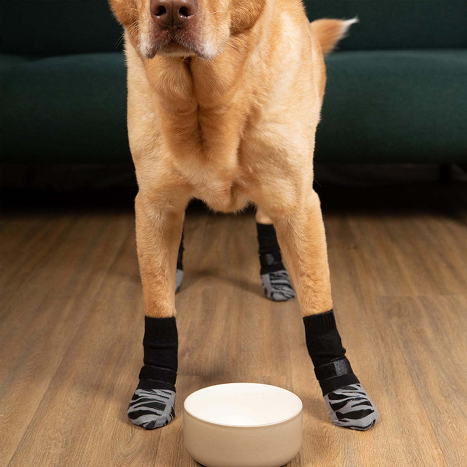 BSITSSS 2 works Anti Slip Dog Socks, Dog Shoes with Grips Strong Traction, Dog Boots for Injured Paws Dog Paw Protectors - Image 4