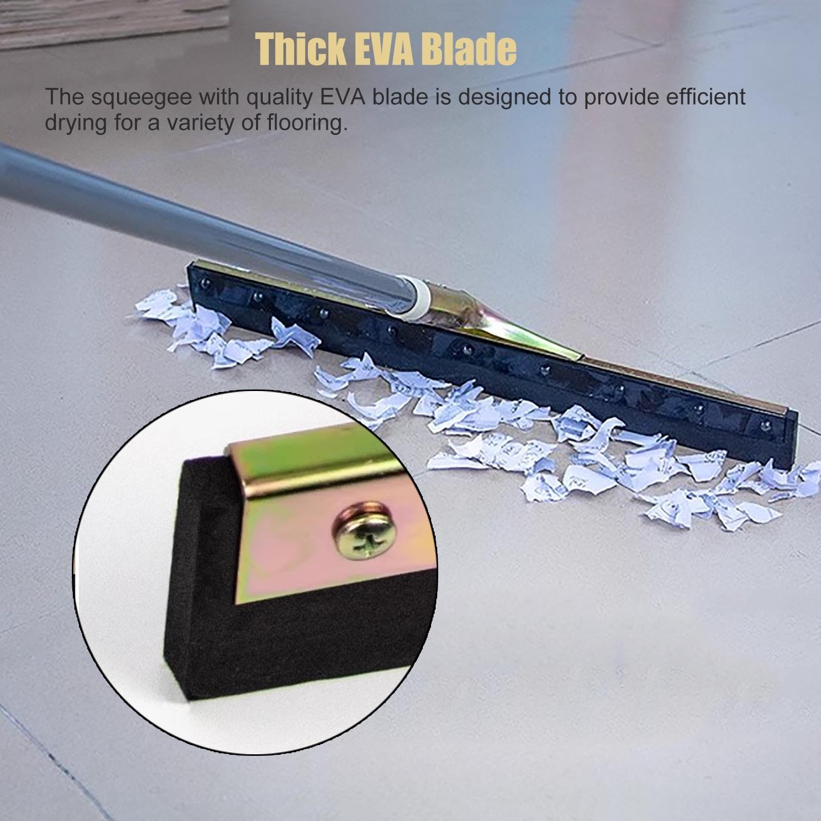 Escobilla de goma pista de tenis Patio Cubierta Al Aire Libre Interior Escobilla De Goma Para Suelos Con Mango Extensible, Limpiaparabrisas Eliminador De Agua Para Paredes Y Pisos De Ducha De Azulejos