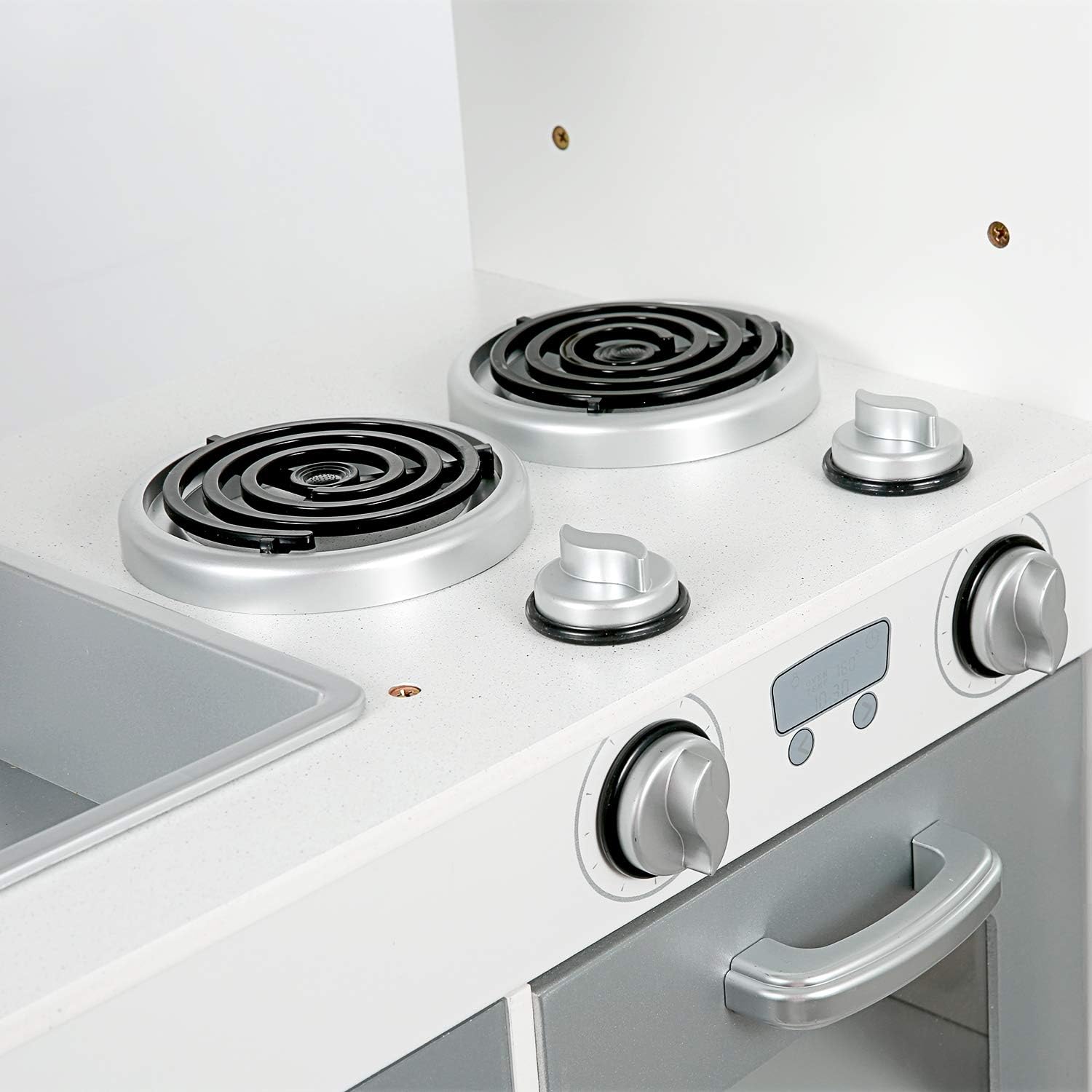 GOLDORO Kitchen Set for Kids, Play Kitchen Fun with Friends Kitchen,Toy Kitchen Set with Ice Maker,Removable Sink,Telephone, Utensils, Oven : Everything Else