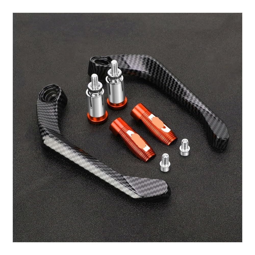 Bhouty Orange With L Hand Guard Lever Protector Motorcycle Handlebar Brake Clutch Levers Protector Guard Handle Bar For Cb400sf Cb400x Cb500 Cb500f Cb500x Cb400f