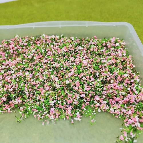 Miniatura 5 de Colorido árbol en polvo modelo de árbol copetudo para bricolaje, modelo de tierras bajas en miniatura, arbusto, arquitectura, modelo de