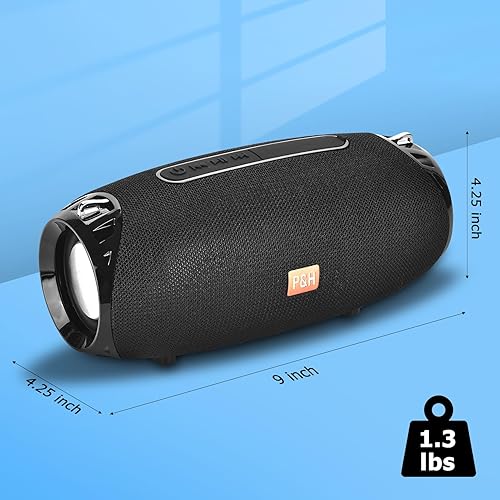 Miniatura 6 de Altavoz Bluetooth portátil para exteriores, altavoces inalámbricos impermeables IPX4, altavoces Bluetooth 5.0, sonido potente, soporte de