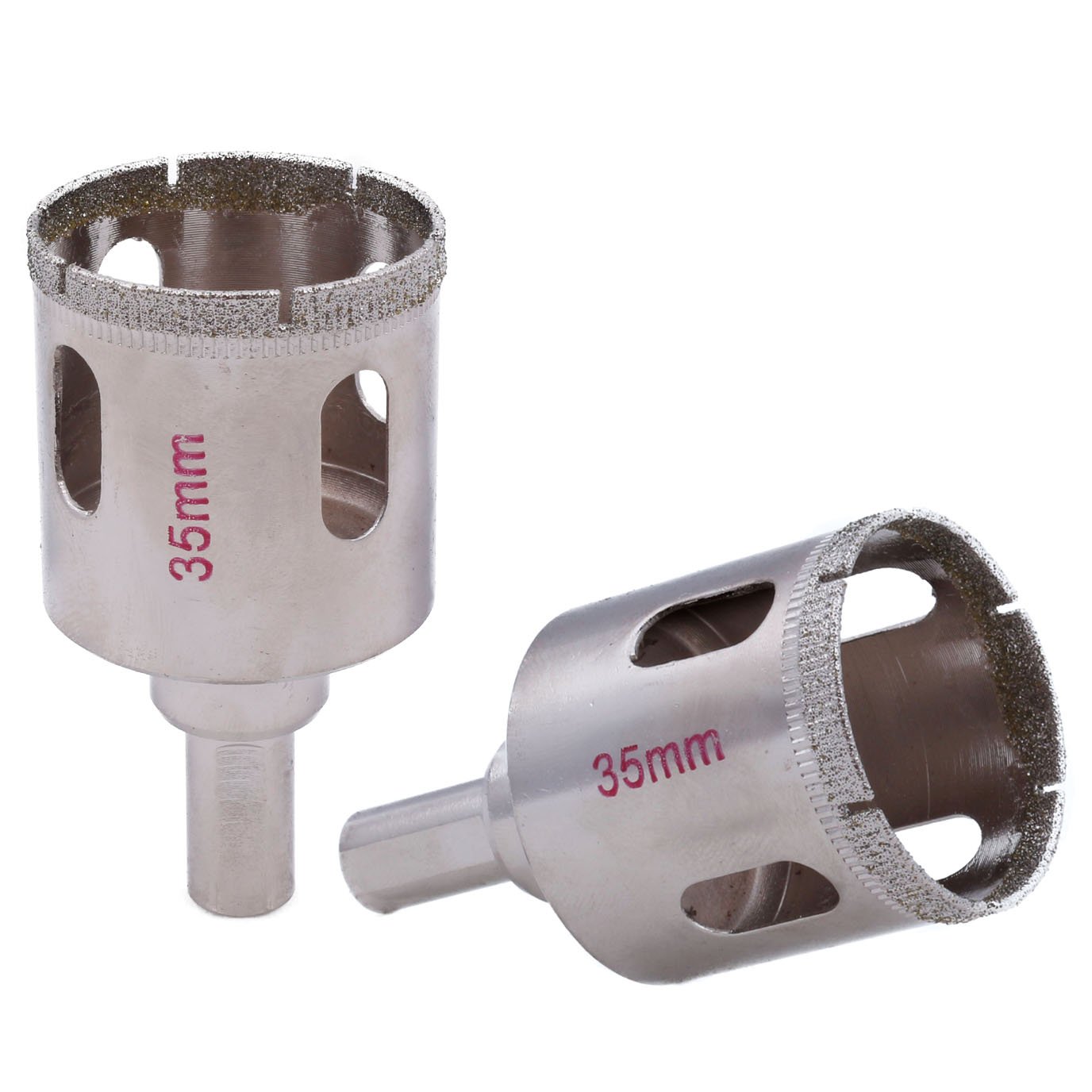 JINGLING 35mm 1-3/8 inch Diamond Hole Saws Granite Drill Bit Tools for Stone Pack of 2Pcs