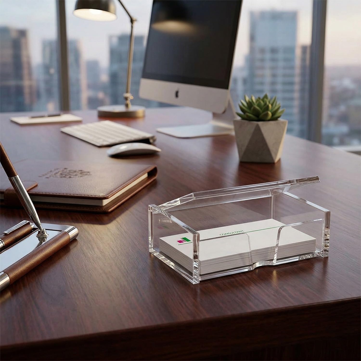 panku Card Holder Display Stand For Office Desk (Pack of 2) 4