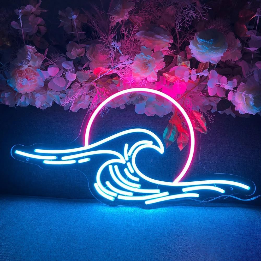 Japoński neonowy znak Fuji LED do dekoracji ścian, regulowana jasność, salon, bar, pub, klub, spotkania, sztuka, dekoracja ścienna