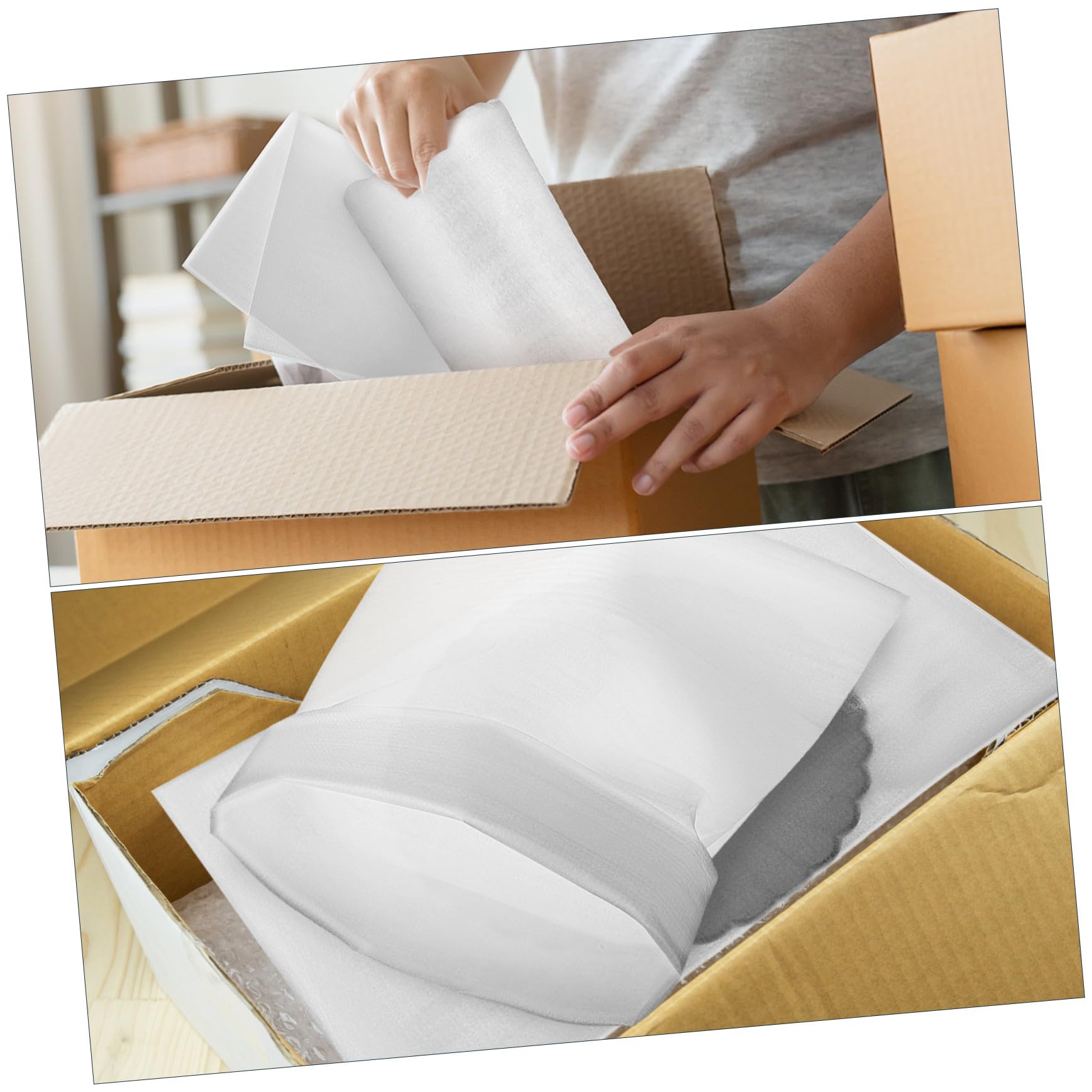 SOIMISS 100 Buste in Schiuma Pe per Imballaggio di Prodotti Elettronici e Ceramiche, Multiuso, Facile da Usare, Grande Capacità, per Trasporto e Spedizioni