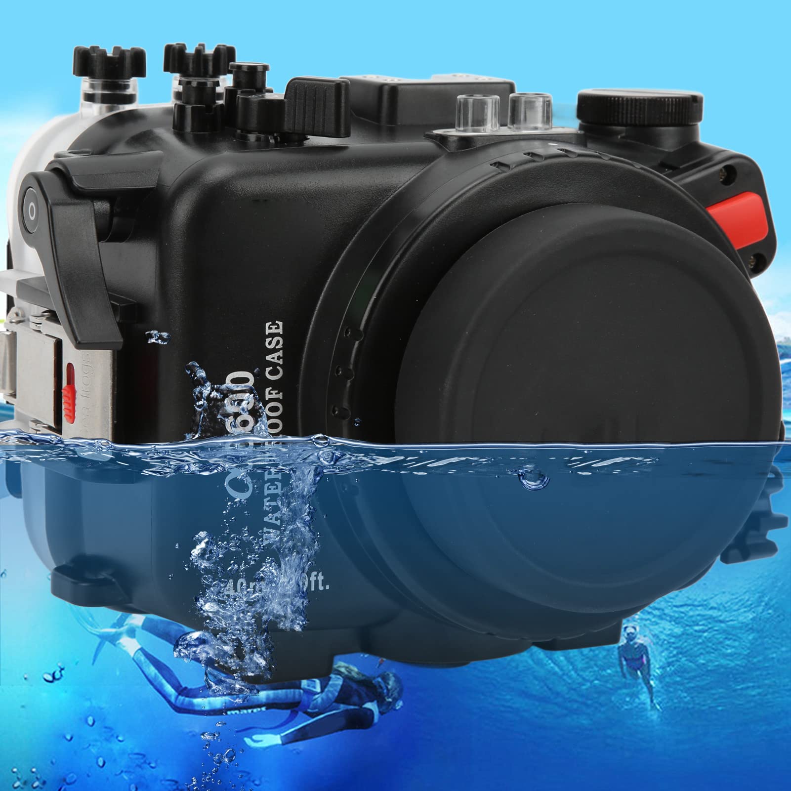 Amazon.co.jp: 水中防水ハウジングケース、SonyA6600カメラ用の完全に 