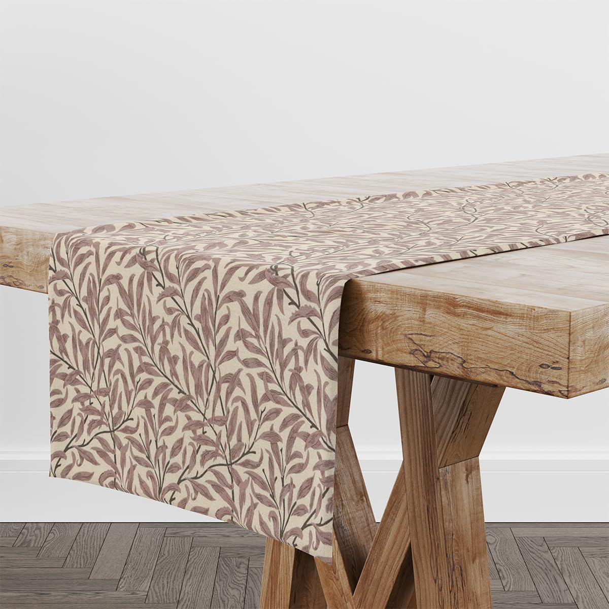 Harrison Cropper William Morris Willow Bough Table Runner (Rose)