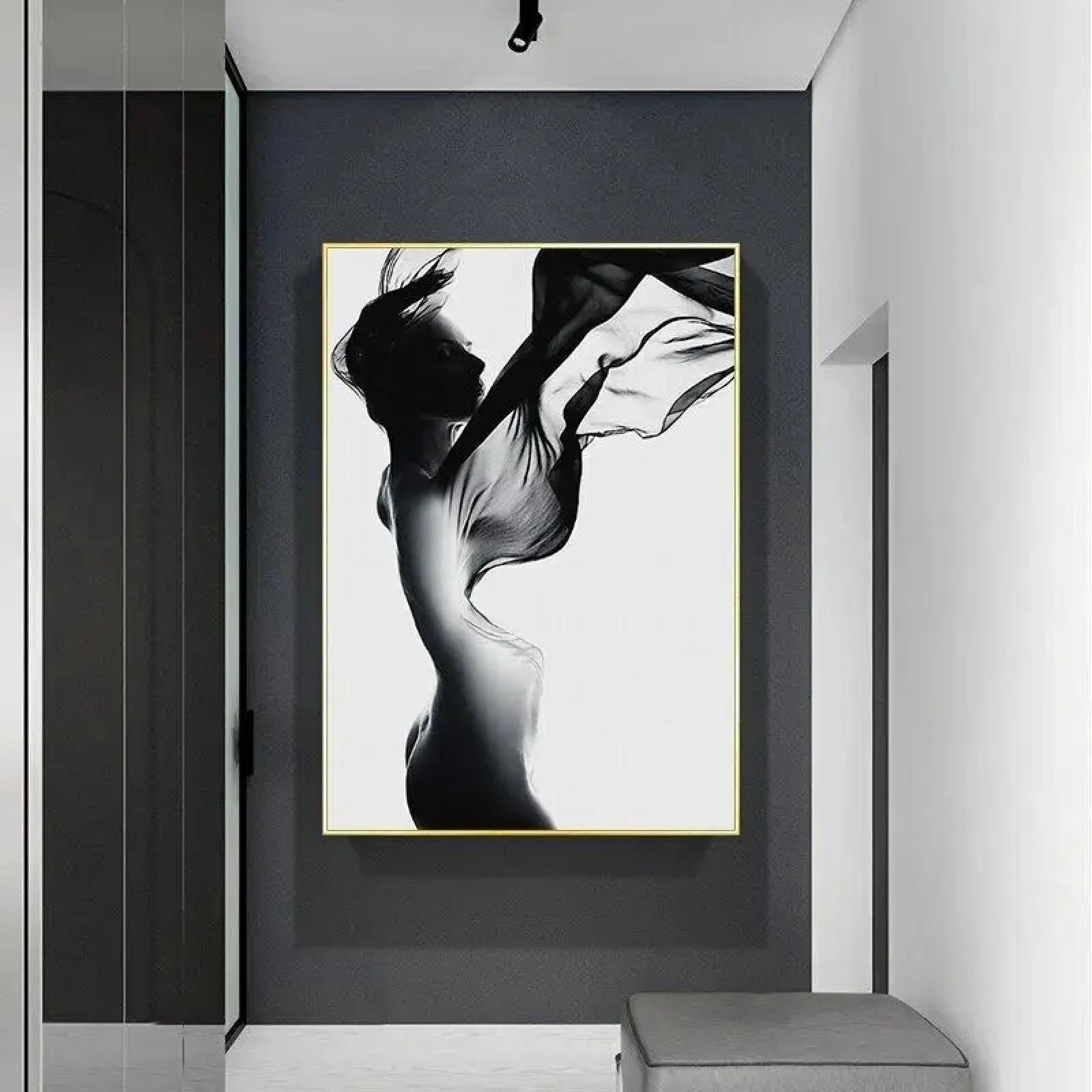 Affiche de femme en tulle XINBAO toile fille nue 60x90cm - 6