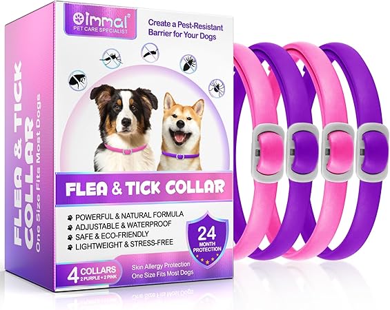 Valleylux Zeckenhalsband für Hunde 4 Stück