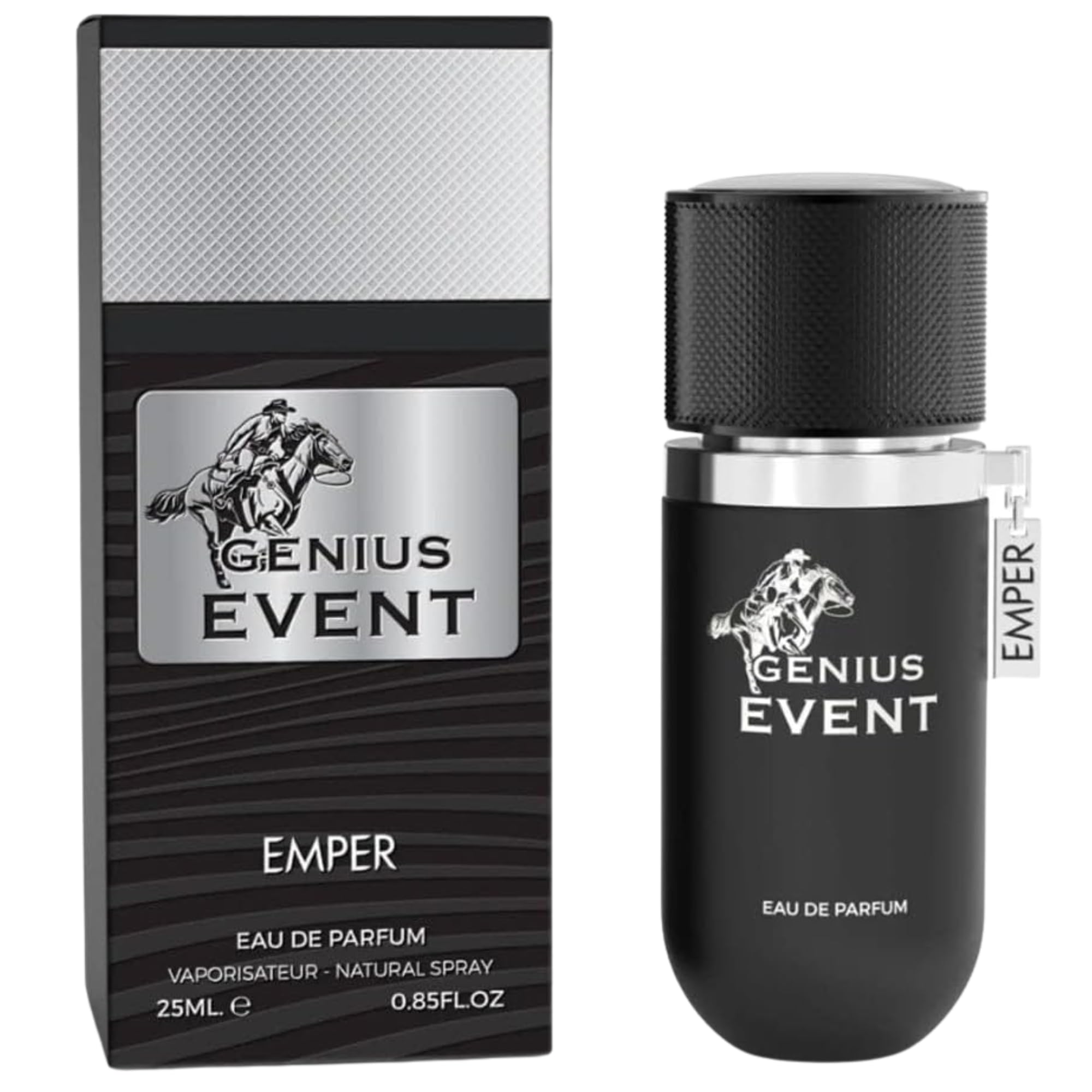 Genius Event Eau de Parfum for Men 25ML | Bold & Masculine Fragrance | Long-Lasting Woody & Spicy Scent | Compact Travel-Size Bottle | Premium Men’s Perfume for Daily Wear