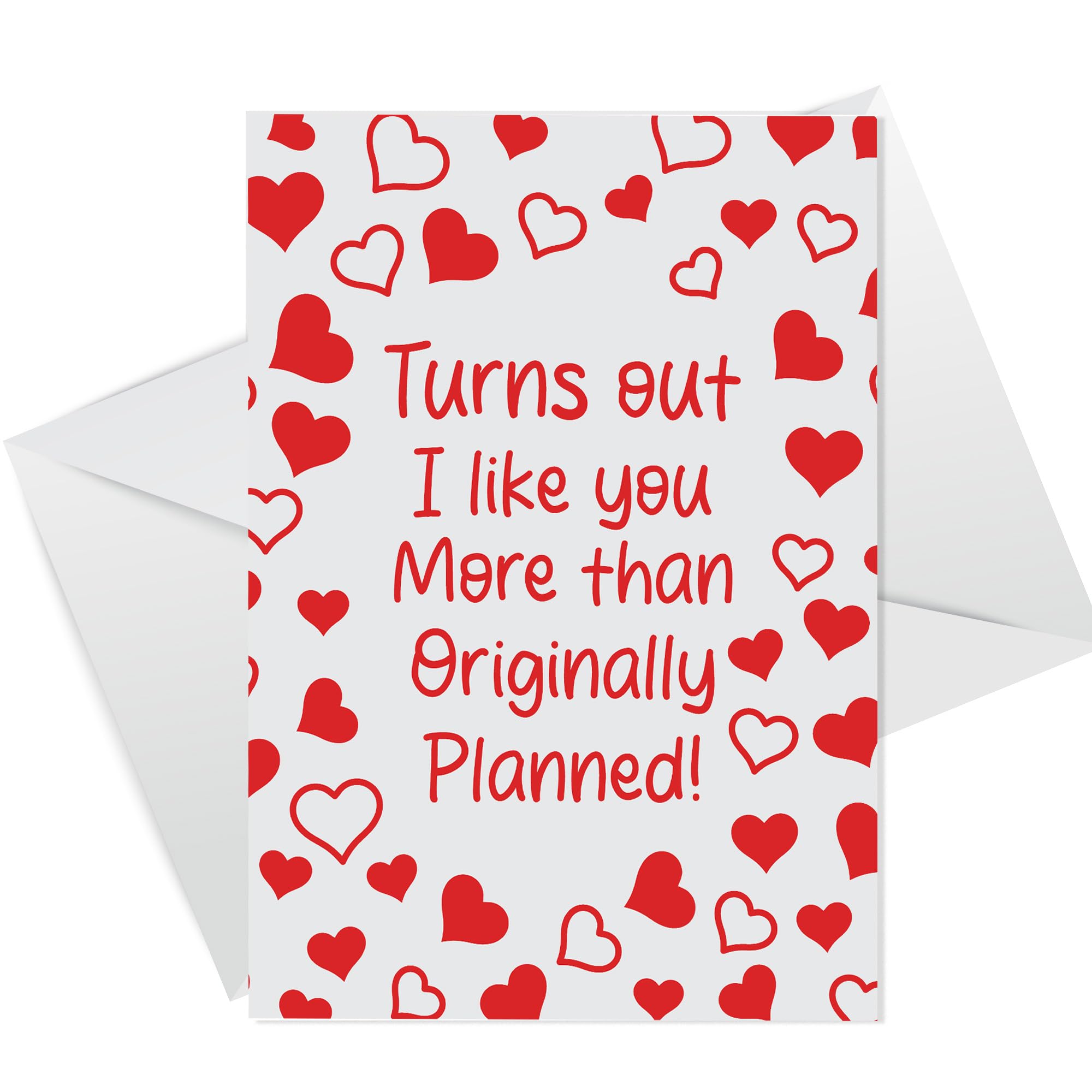 RED OCEAN Funny Anniversary Card For Husband Wife Boyfriend Girlfriend, 1st 2nd 3rd 4th 5th 10th 20th 30th Anniversary Card, Funny Card For Him Her, Anniversary Card With Envelope