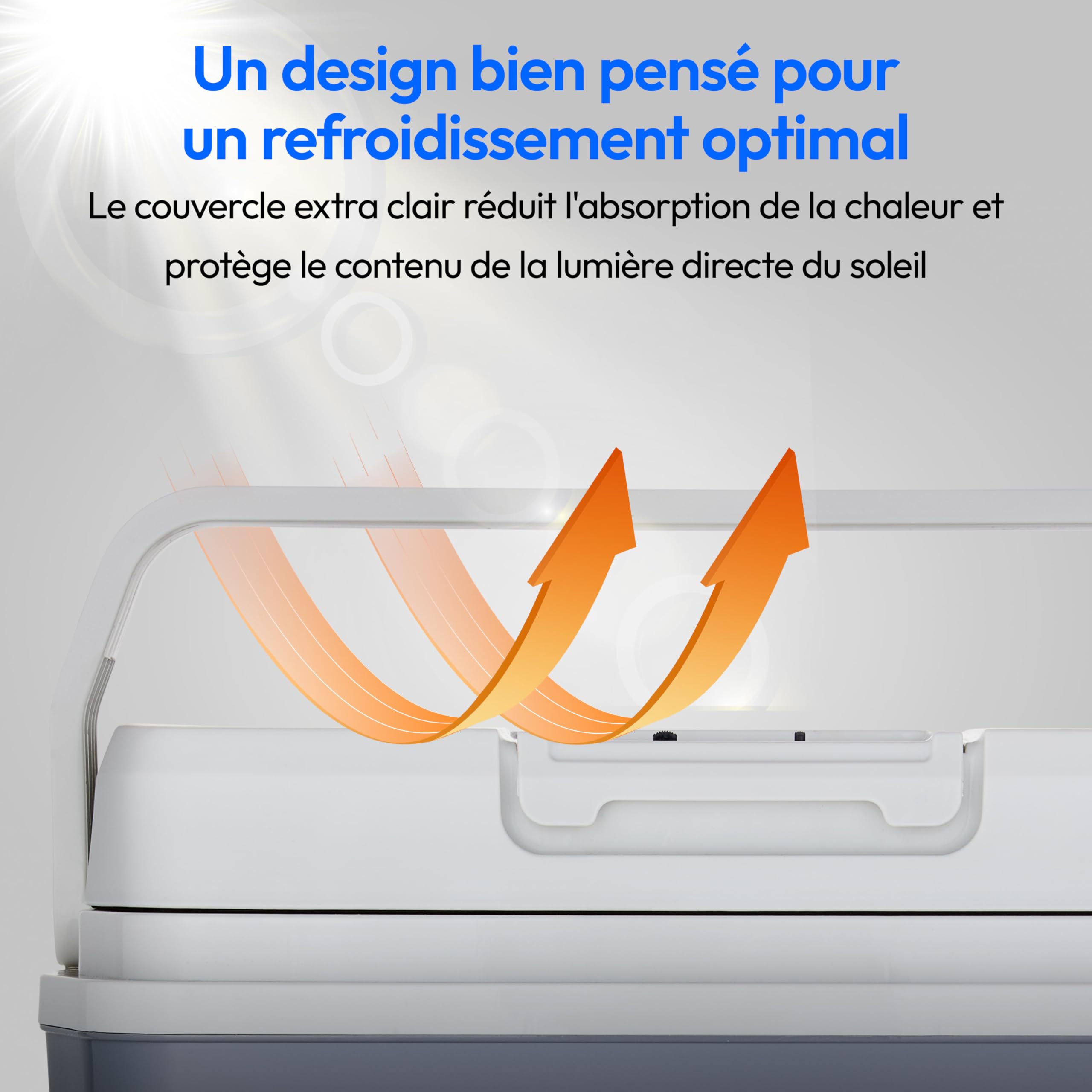 MEDION Glacière mobile 2 en 1 20 L électrique chauffage et refroidissement 230 V 12 V USB