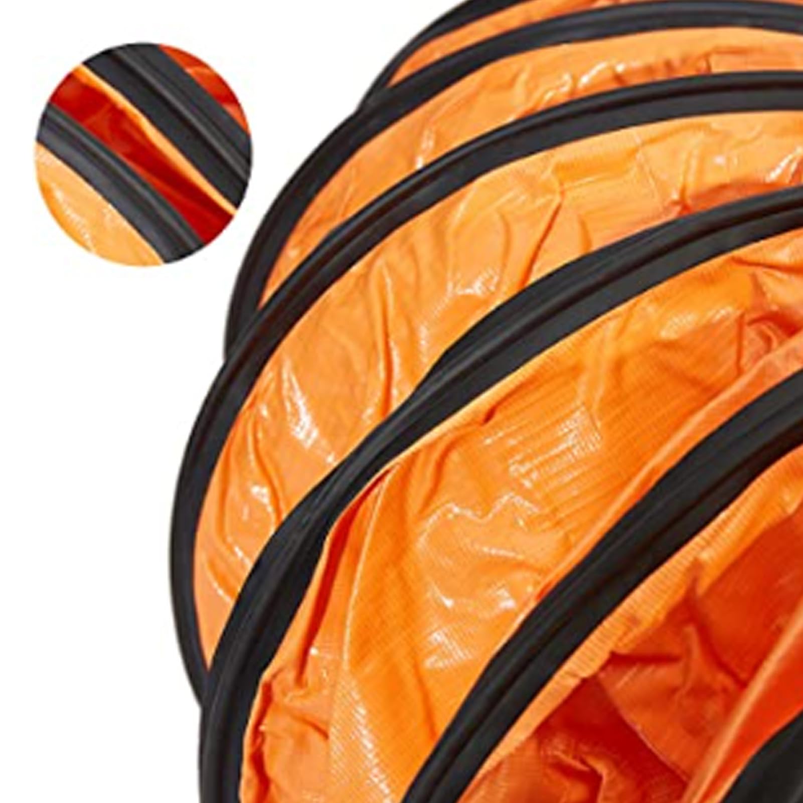 Tuyau Flexible en PVC, 10 Mètres, Compatible avec Ventilateur et Pipeline, pour Usage Industriel