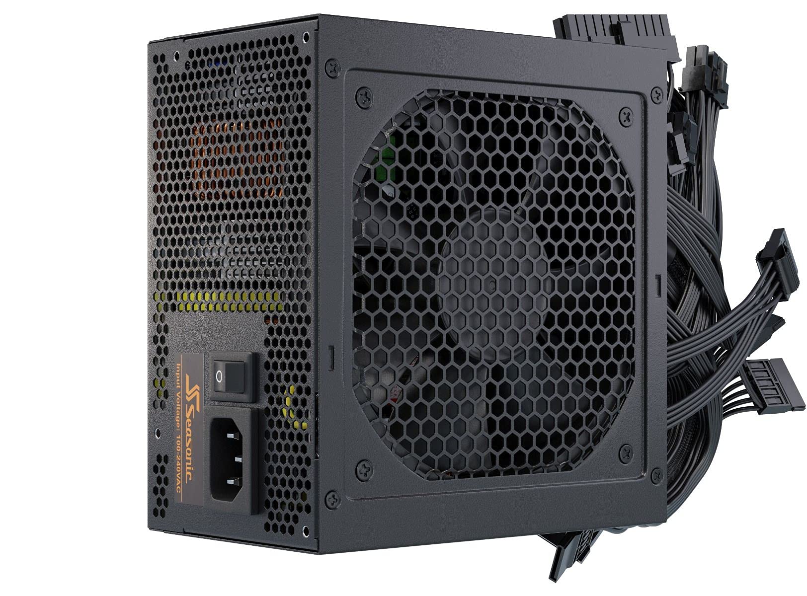 Seasonic B12 650W 80 PLUS Bronze Wired PSU, Single Rail, 54A +12V, Black, ATX PSU