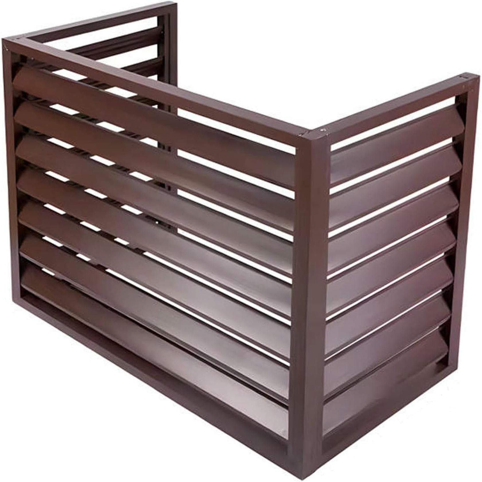Protector de aluminio lacado para bomba de calor exterior en blanco