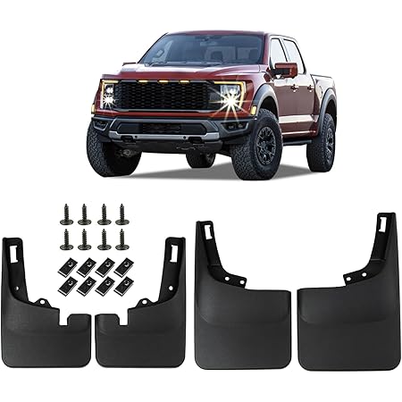 4pcs Splash Guards Molded Mud Flaps For Ford F-150 2015-2020 W/o Fender Flare - Foto 5