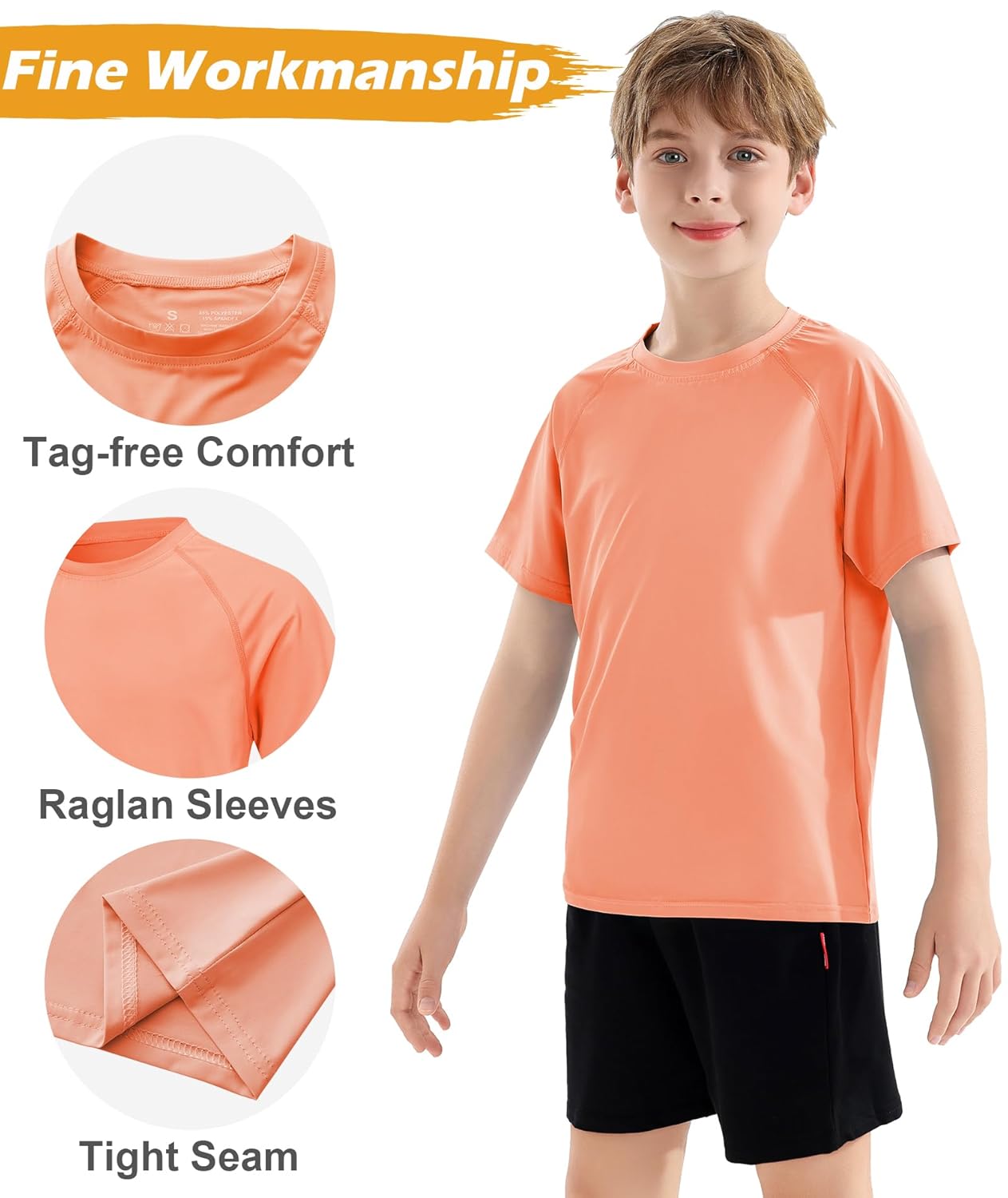 Camisa de natação infantil FPS 50+ Rash Guard manga curta pacote com 3 camisetas juvenis proteção solar UV FPS pesca aquática 5-18 anos em promoção! Veja a oferta e mais achadinhos de Moda praia infantil 5 Hoje é o melhor dia para comprar Camisa de natação infantil FPS 50+ Rash Guard manga curta pacote com 3 camisetas juvenis proteção solar UV FPS pesca aquática 5-18 anos com aquele preço maroto! Promoção! Aproveite a oferta! 5