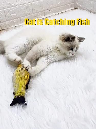 Miniatura 2 de DIYUQISHI Juguetes para gatos, juguete de hierba gatera de peces más bolas de gato y juguete de ratón para gatos, juguetes interactivos para gatos