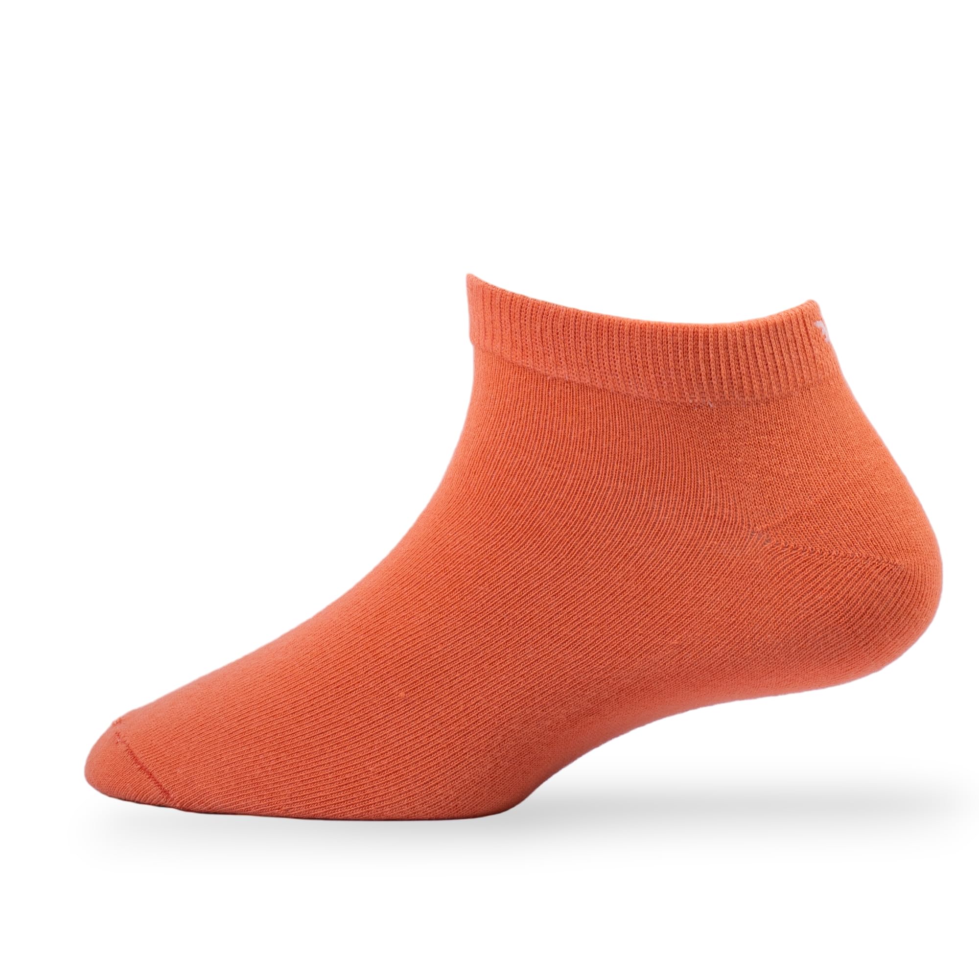 YOUNG WINGSWomen's_Socks Orange Colour Cotton Fabric Solid Free Size Low Ankle Length Casuals Wear Socks Pack Of 1 W1-6015