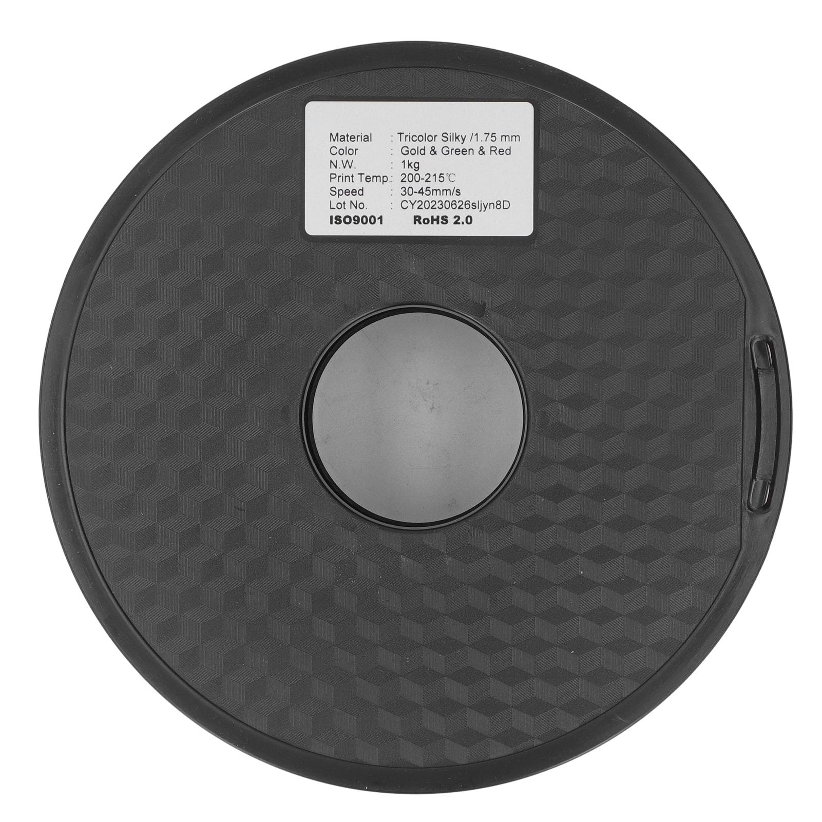 FTVOGUE Filament do Drukarki 3D, Trójkolorowy żarnik PLA 1,75 Mm, Czysty
