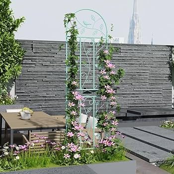 Amazon.co.jp: アイアンフェンス3枚組蔓性植物用支柱 フェンス薔薇 Amazon.co.jp: アイアンフェンス3枚組蔓性植物用支柱 フェンス薔薇