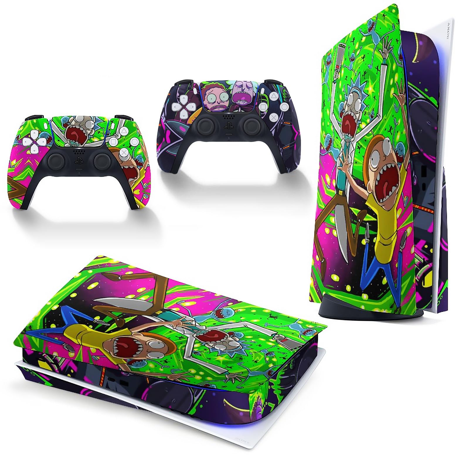 Snapklik.com : Vinyl Skins For PS5 Controller And Console,Disc Version ...