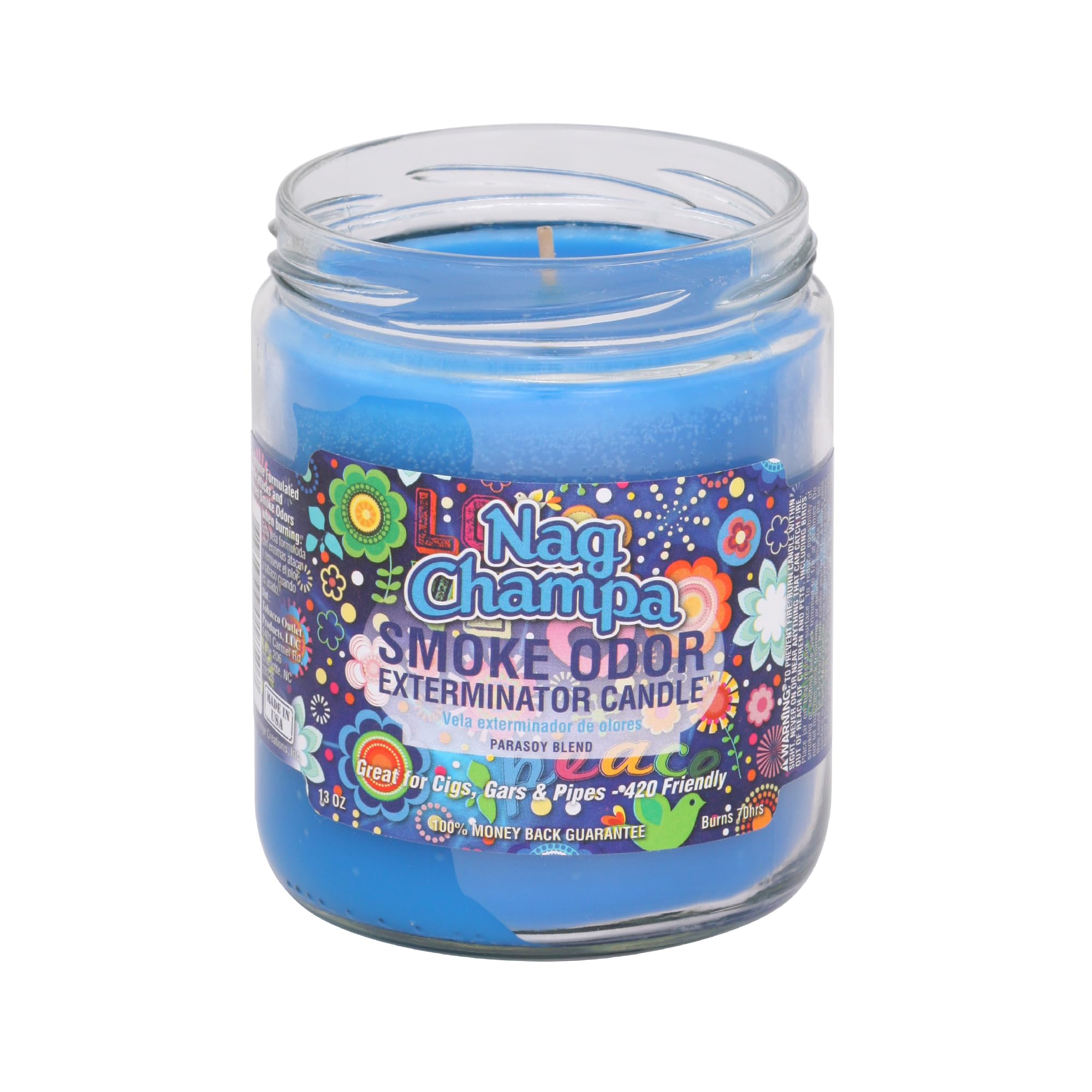 Amazon.com: Smoke Odor Exterminator 13 Oz Jar Candle Nag Champa : Home &  Kitchen